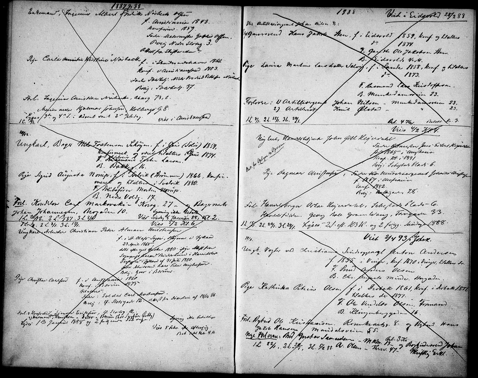 Johannes prestekontor Kirkebøker, AV/SAO-A-10852/H/Ha/L0001: Banns register no. 1, 1875-1890