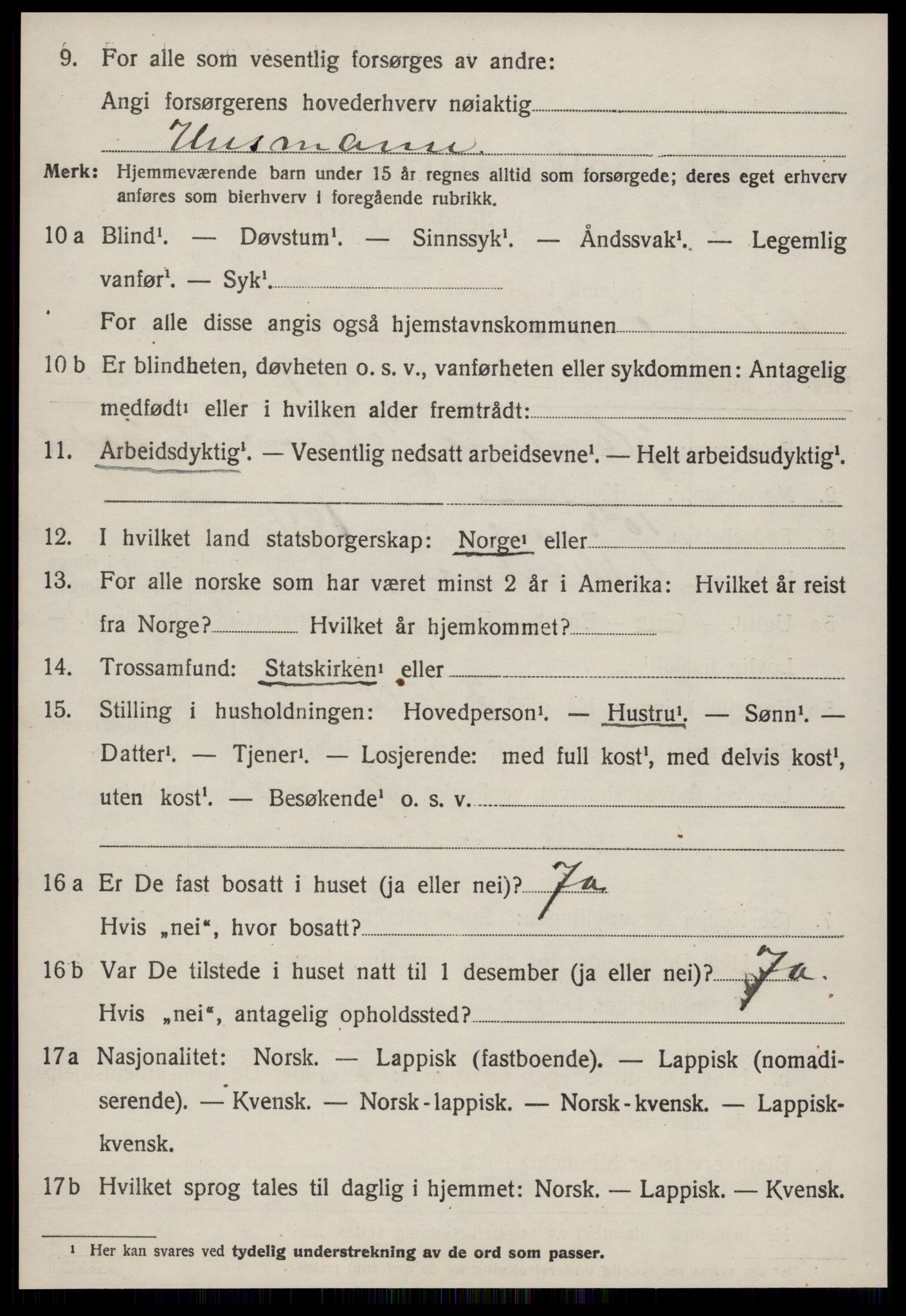 SAT, 1920 census for Geitastrand, 1920, p. 832