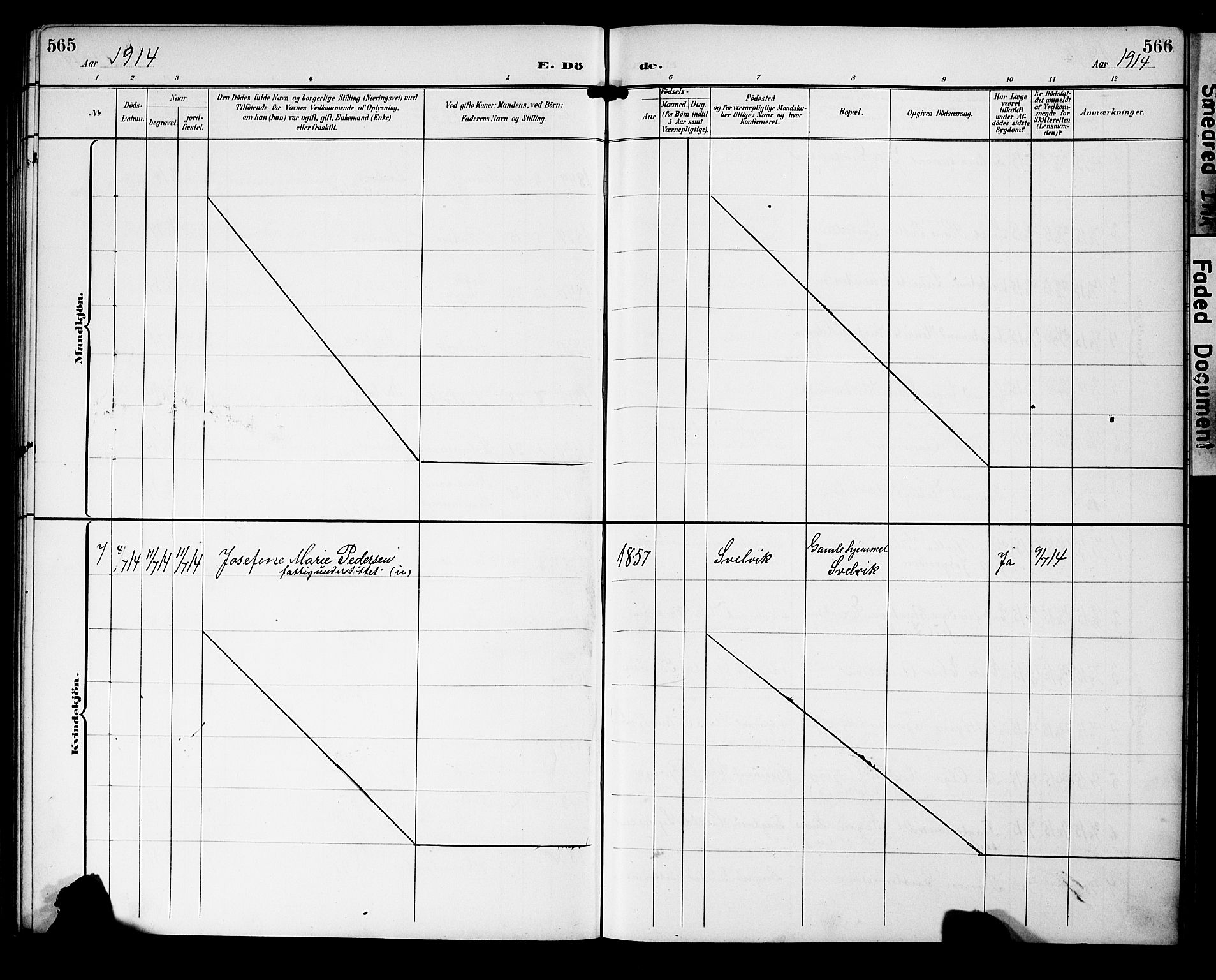 Strømm kirkebøker, AV/SAKO-A-322/G/Gb/L0002: Parish register (copy) no. II 2, 1897-1928, p. 565-566