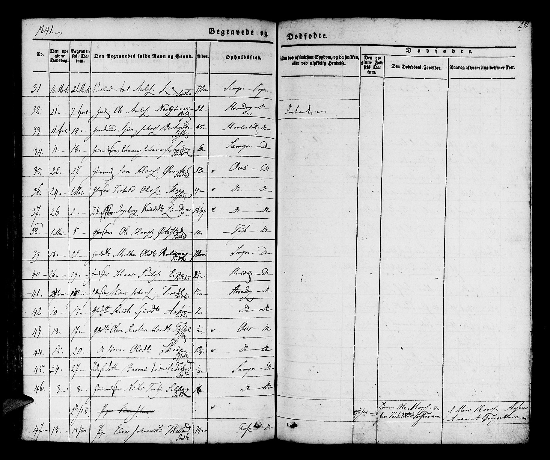 Os sokneprestembete, AV/SAB-A-99929: Parish register (official) no. A 15, 1839-1851, p. 291