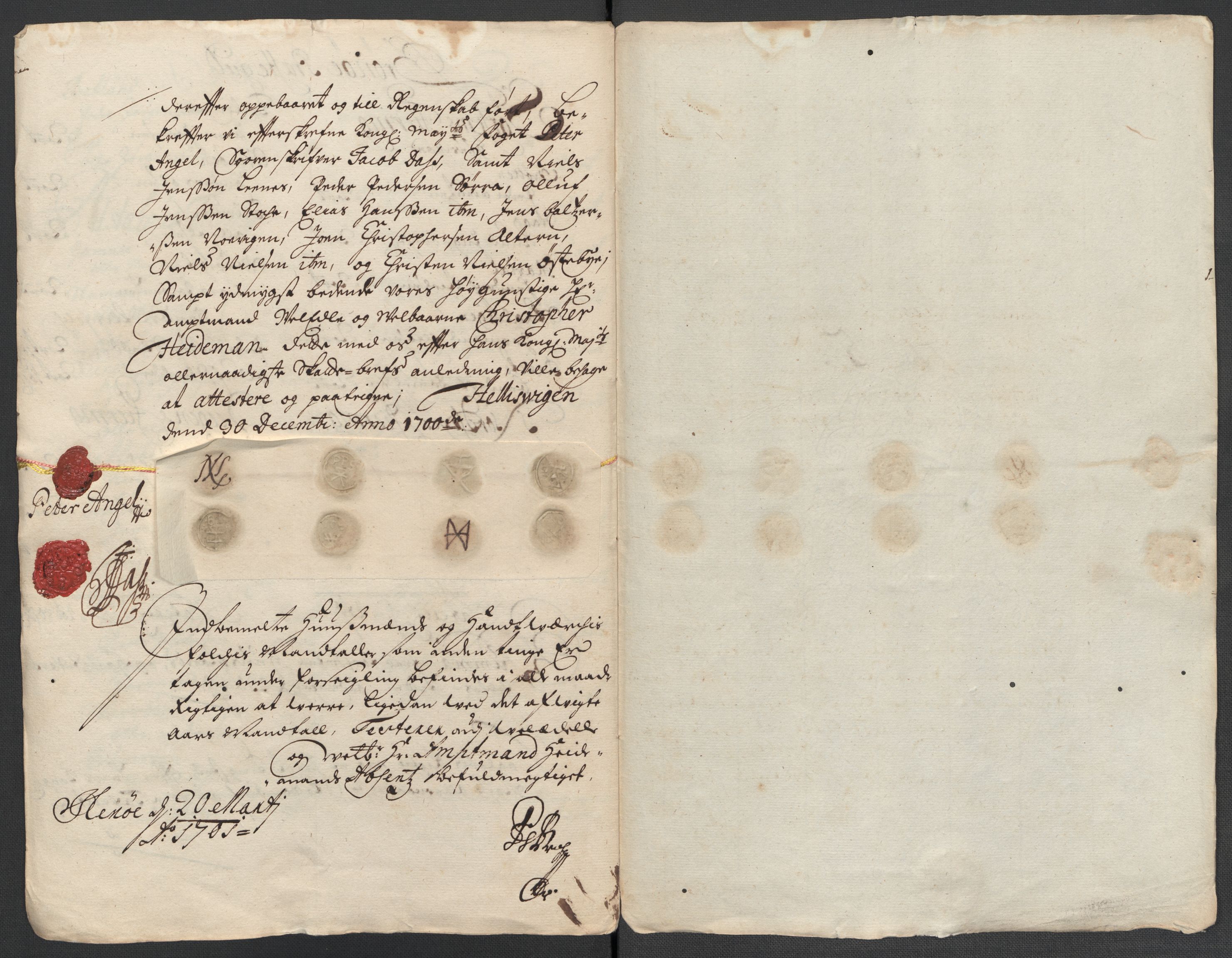 Rentekammeret inntil 1814, Reviderte regnskaper, Fogderegnskap, AV/RA-EA-4092/R65/L4507: Fogderegnskap Helgeland, 1699-1701, p. 269