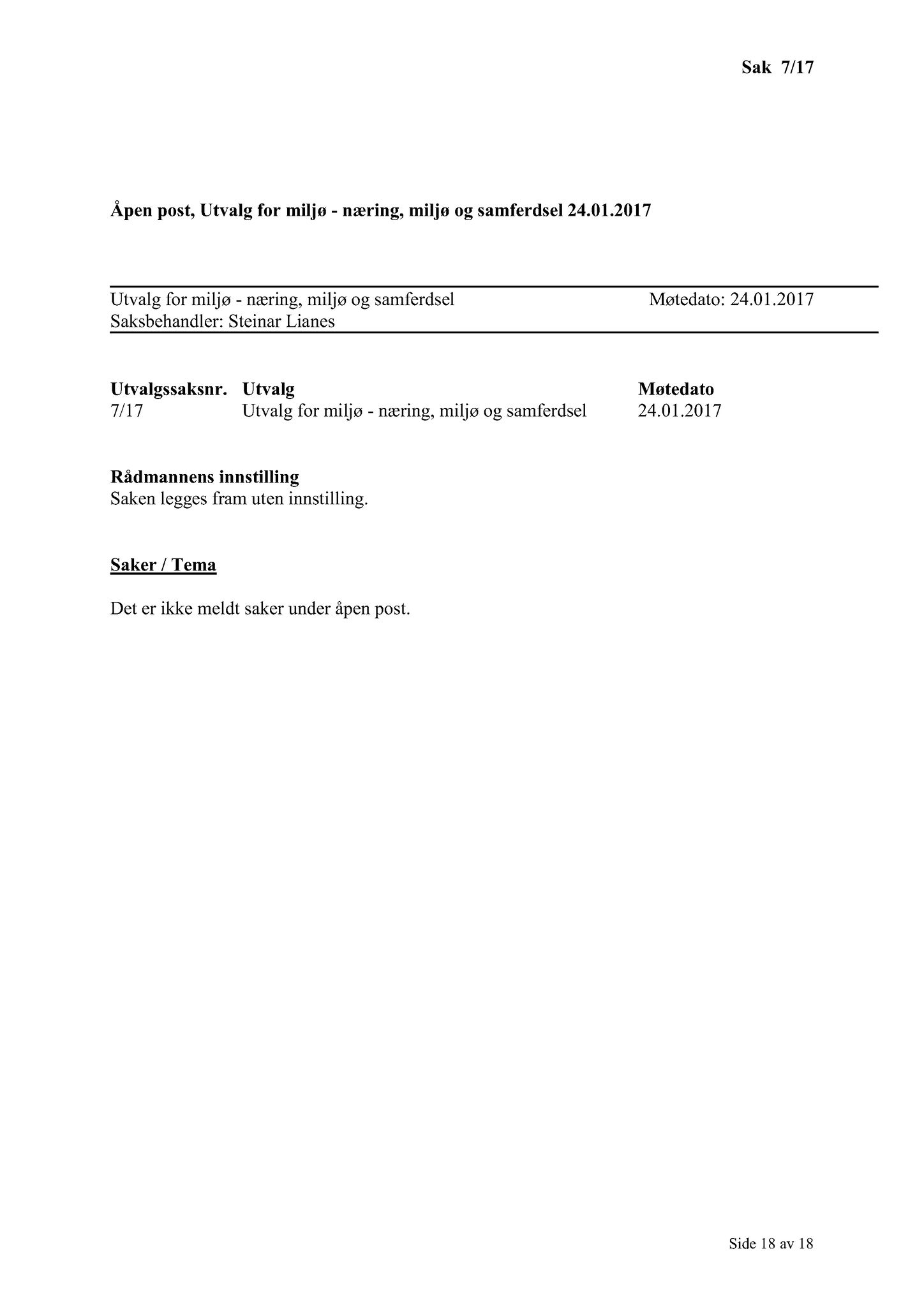 Klæbu Kommune, TRKO/KK/06-UM/L004: Utvalg for miljø - Møtedokumenter 2017, 2017, p. 19