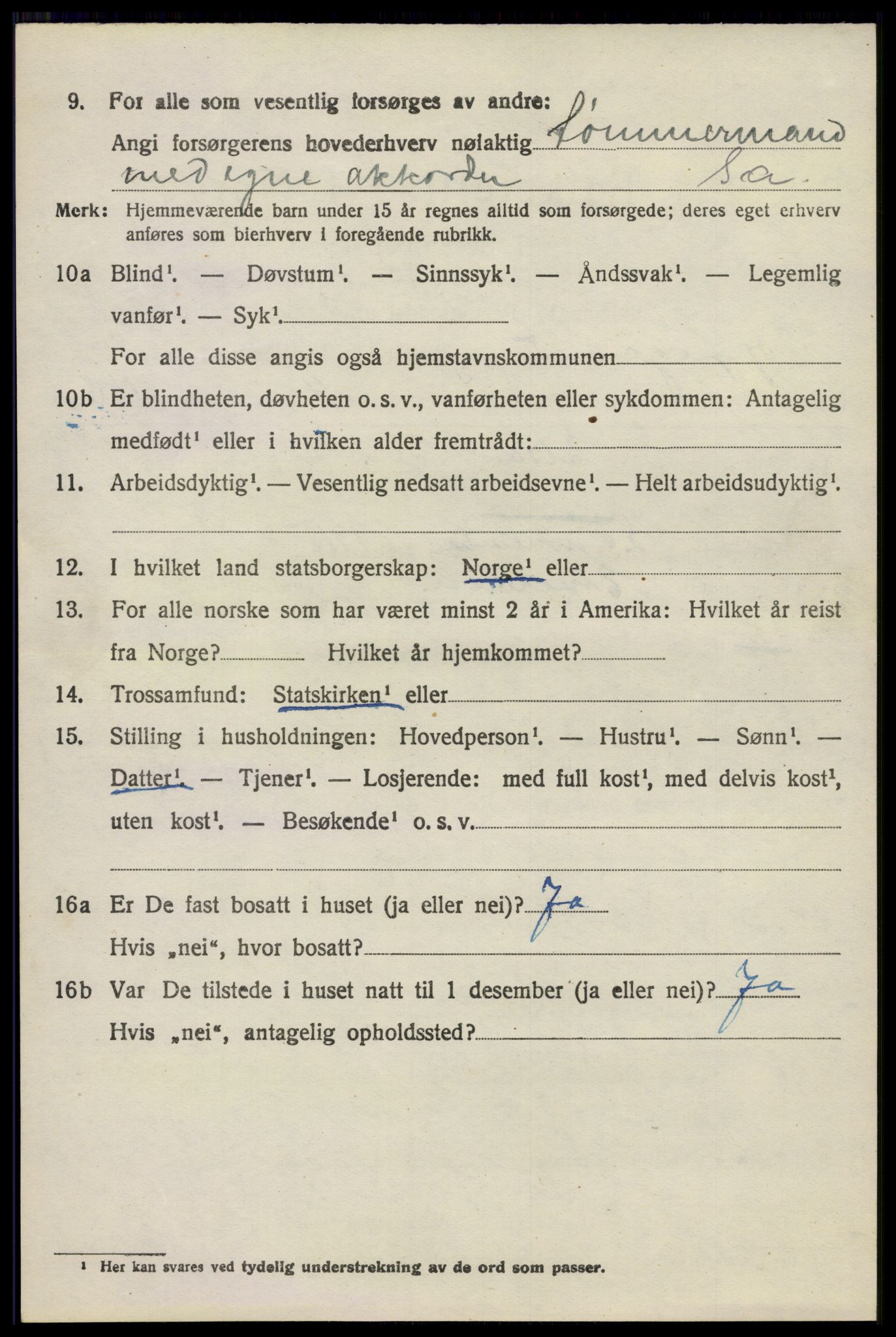 SAO, 1920 census for Oppegård, 1920, p. 6842