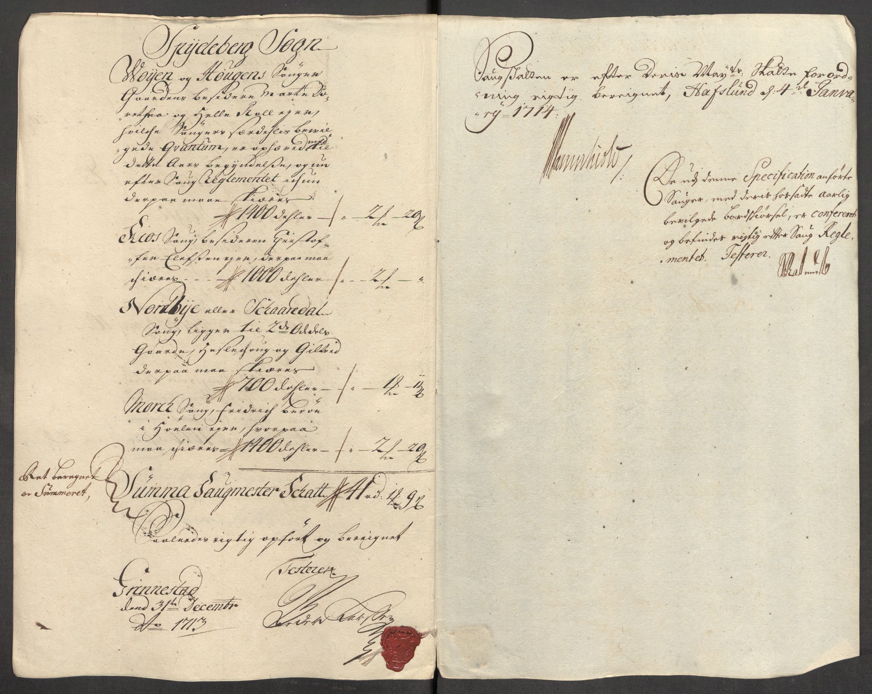 Rentekammeret inntil 1814, Reviderte regnskaper, Fogderegnskap, AV/RA-EA-4092/R07/L0306: Fogderegnskap Rakkestad, Heggen og Frøland, 1713, p. 226