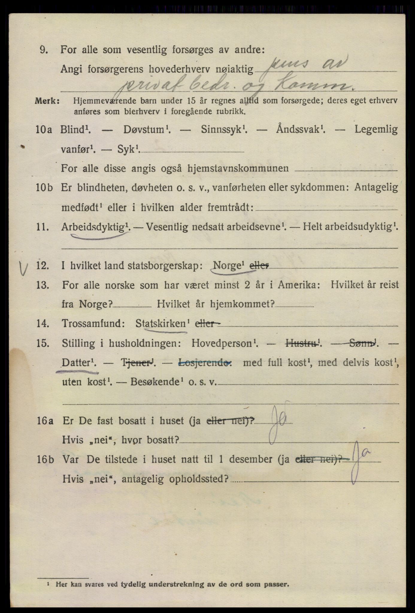 SAO, 1920 census for Kristiania, 1920, p. 209072