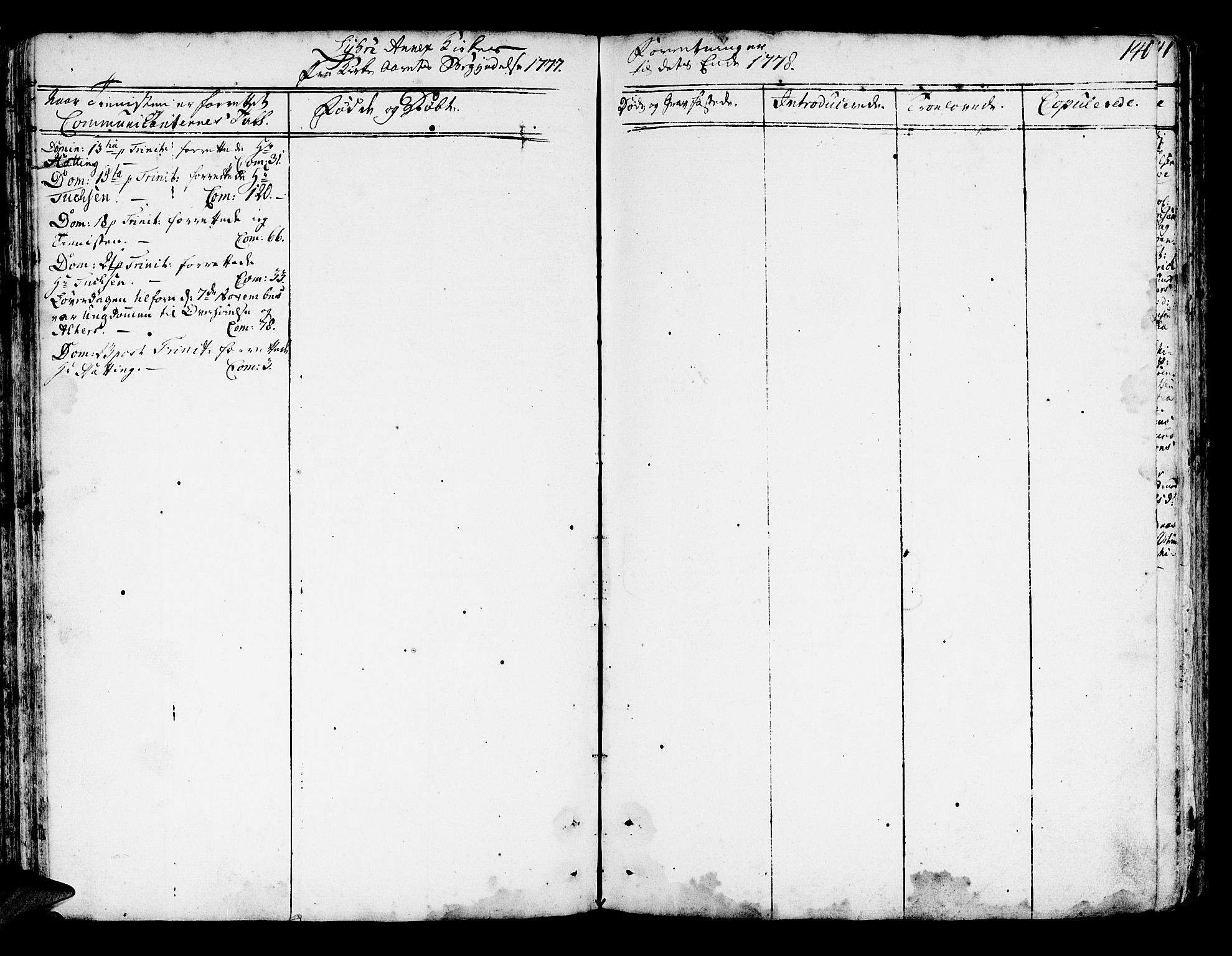 Lindås Sokneprestembete, AV/SAB-A-76701/H/Haa/Haaa/L0004: Parish register (official) no. A 4, 1764-1791, p. 140