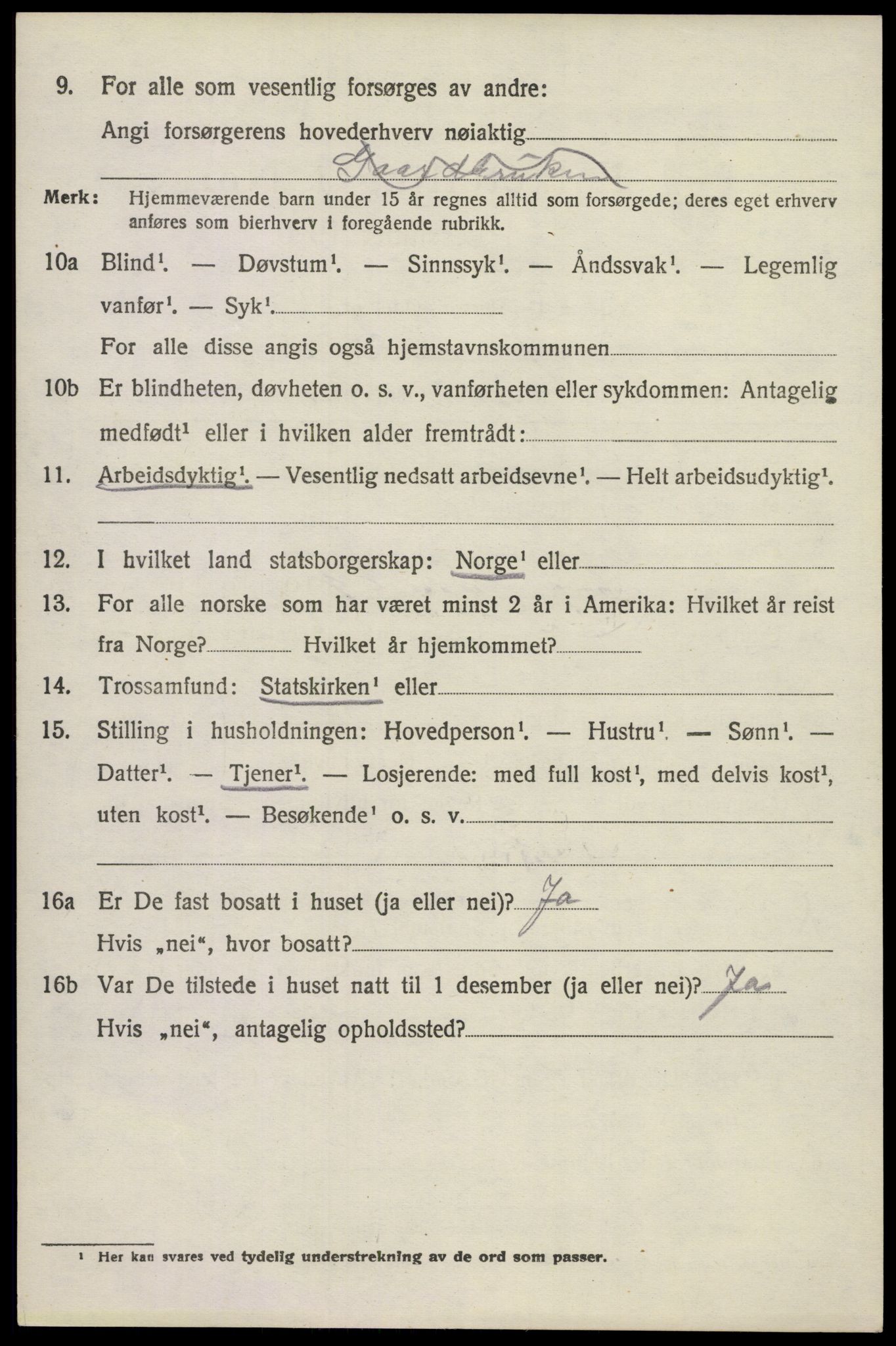 SAKO, 1920 census for Lardal, 1920, p. 5258