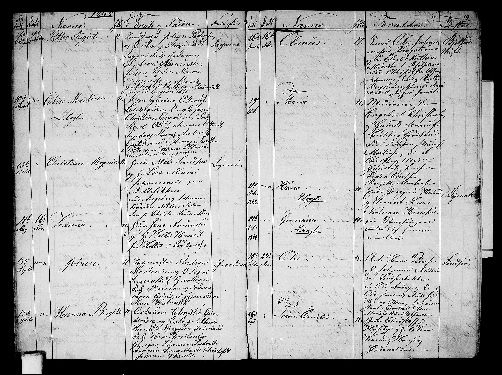 Aker prestekontor kirkebøker, AV/SAO-A-10861/G/L0008: Parish register (copy) no. 8, 1845-1848, p. 18-19