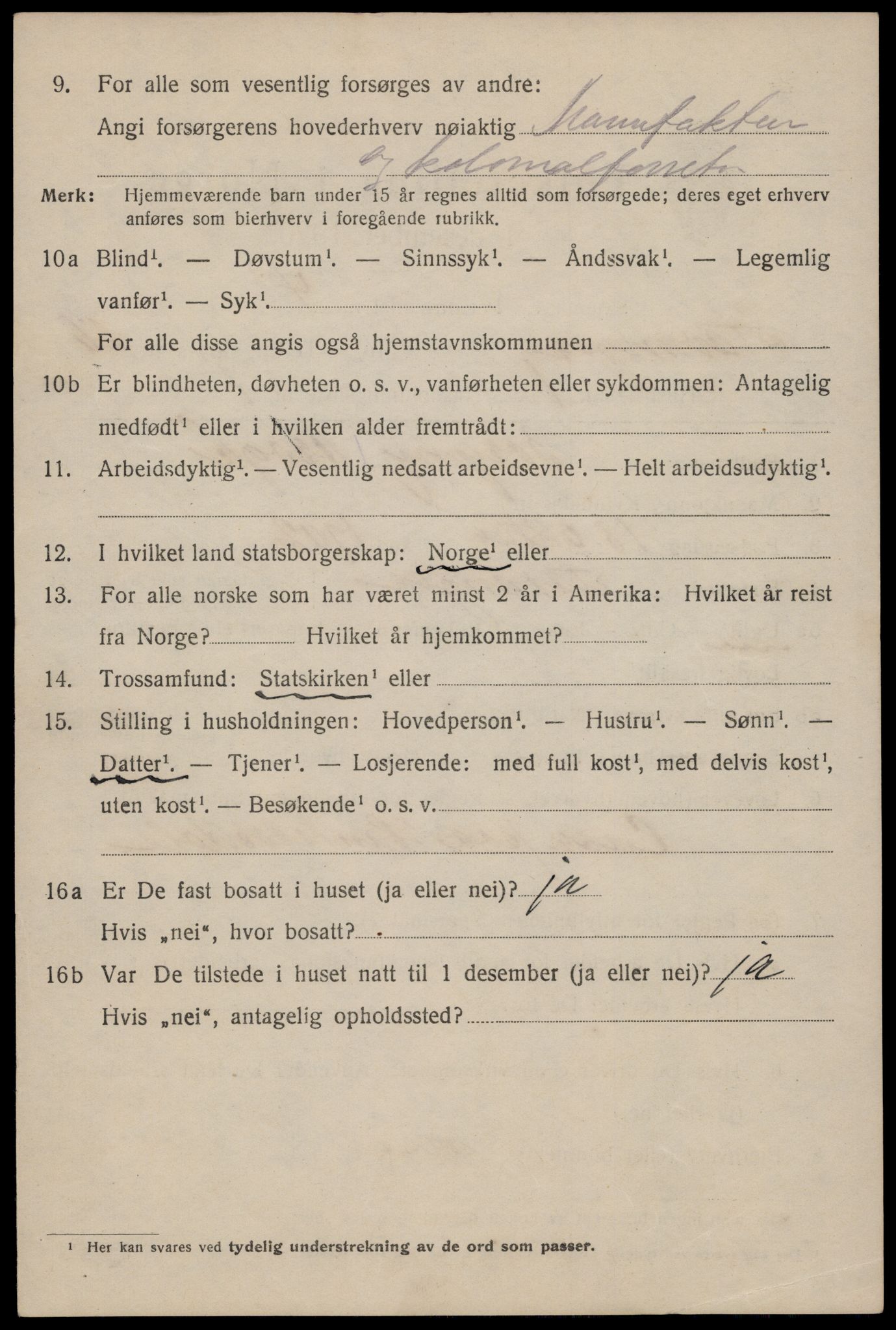 SAST, 1920 census for Stavanger, 1920, p. 77787