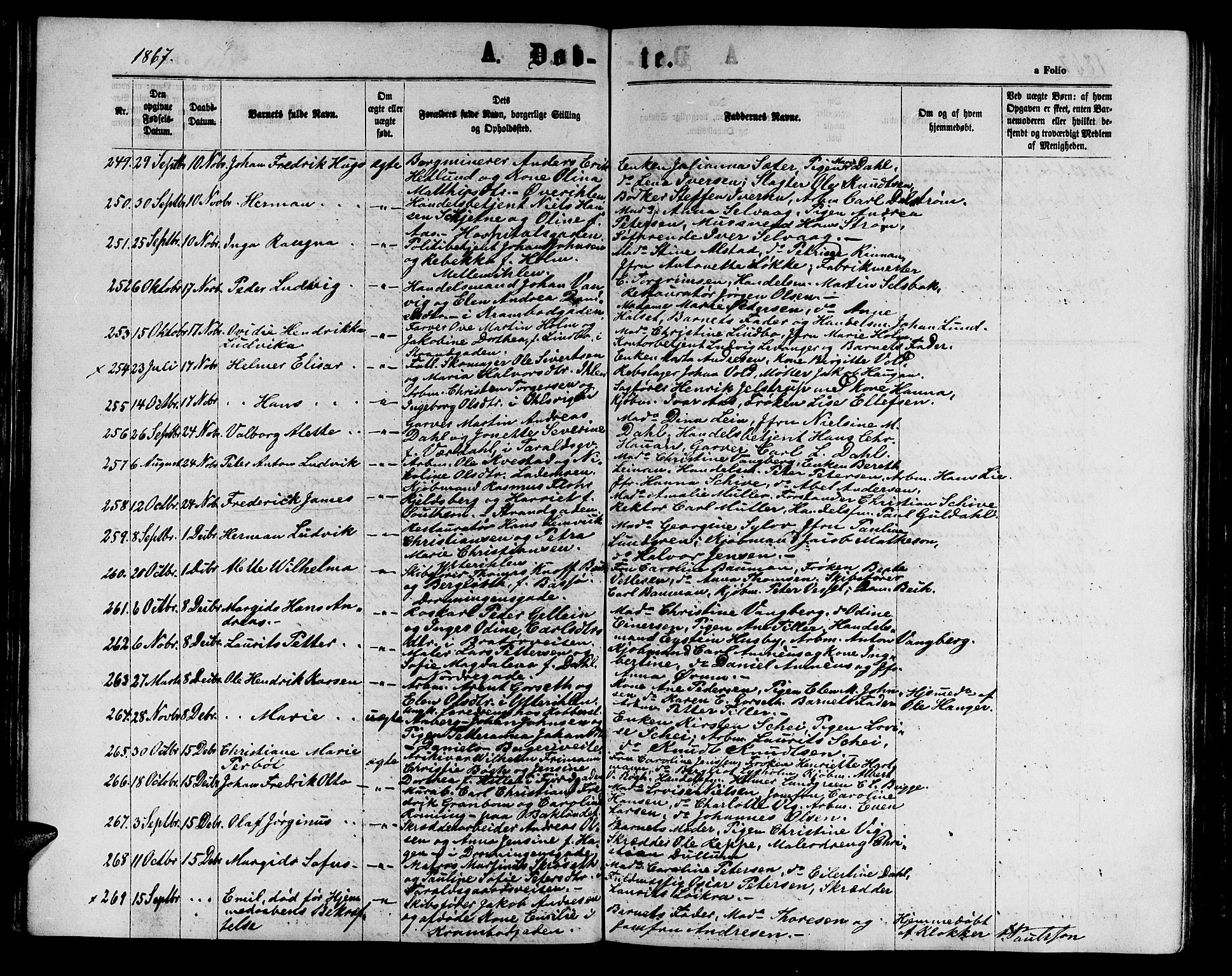 Ministerialprotokoller, klokkerbøker og fødselsregistre - Sør-Trøndelag, SAT/A-1456/602/L0141: Parish register (copy) no. 602C09, 1865-1877