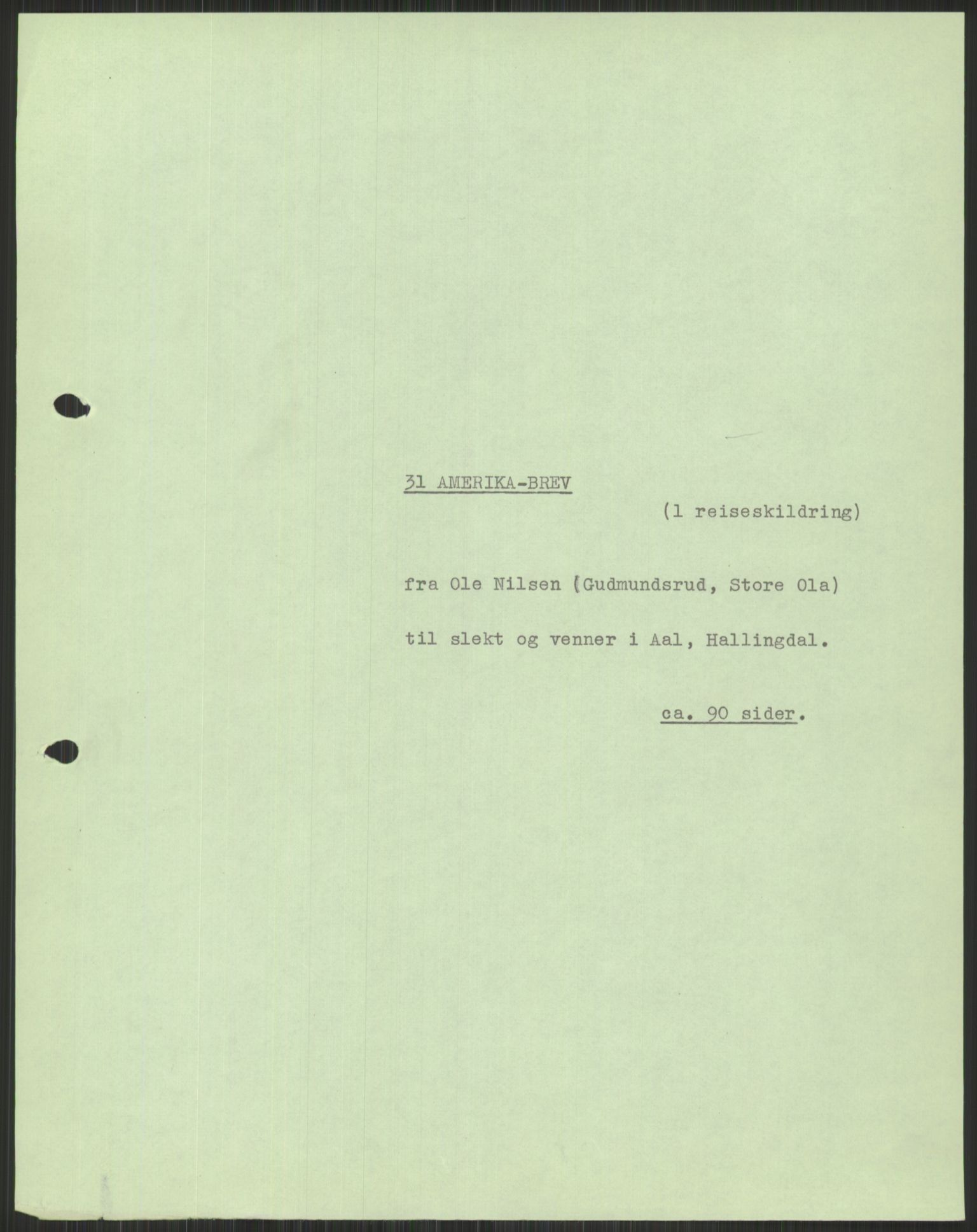 Samlinger til kildeutgivelse, Amerikabrevene, RA/EA-4057/F/L0037: Arne Odd Johnsens amerikabrevsamling I, 1855-1900, p. 327