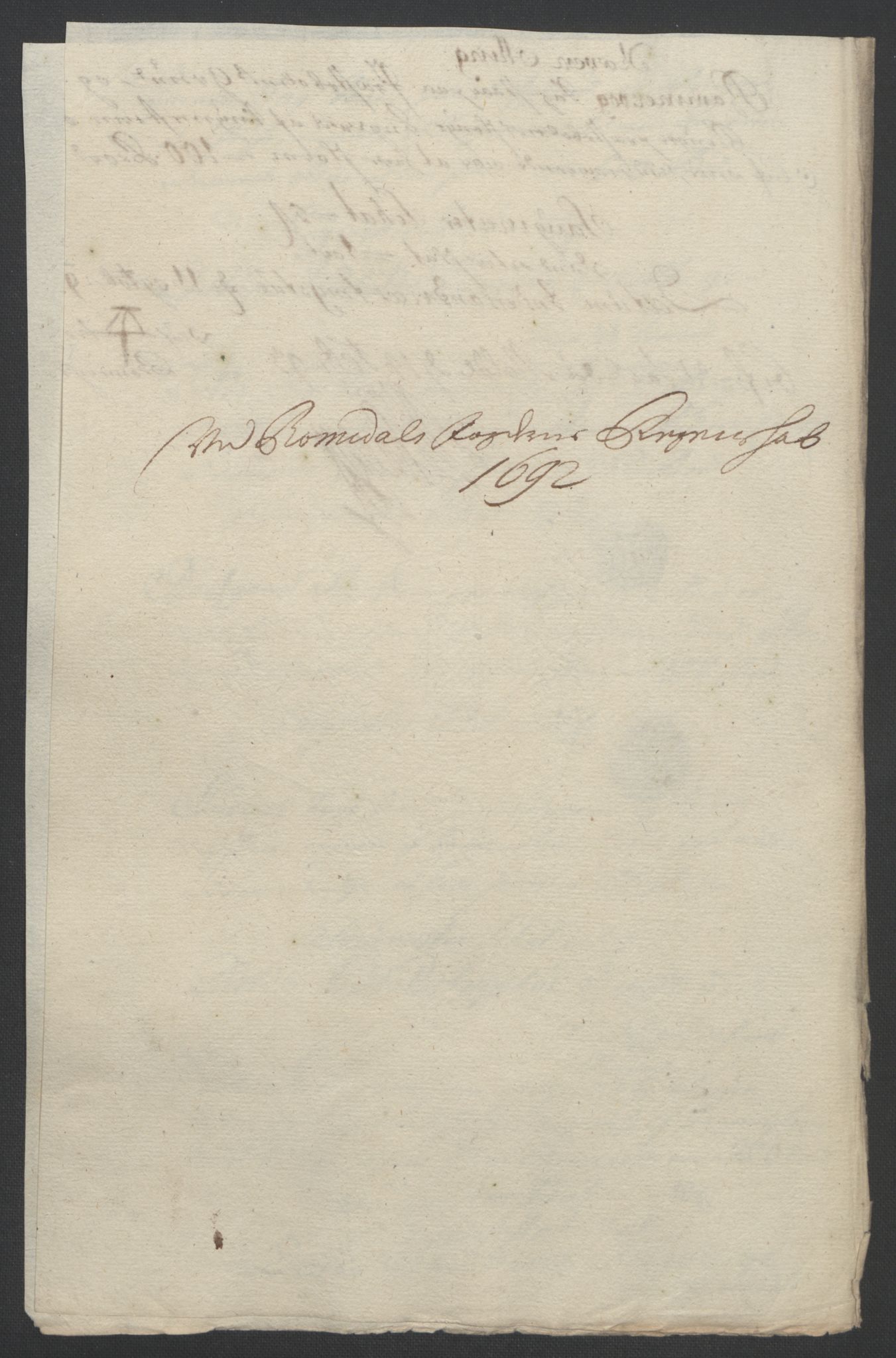 Rentekammeret inntil 1814, Reviderte regnskaper, Fogderegnskap, AV/RA-EA-4092/R55/L3650: Fogderegnskap Romsdal, 1692, p. 80