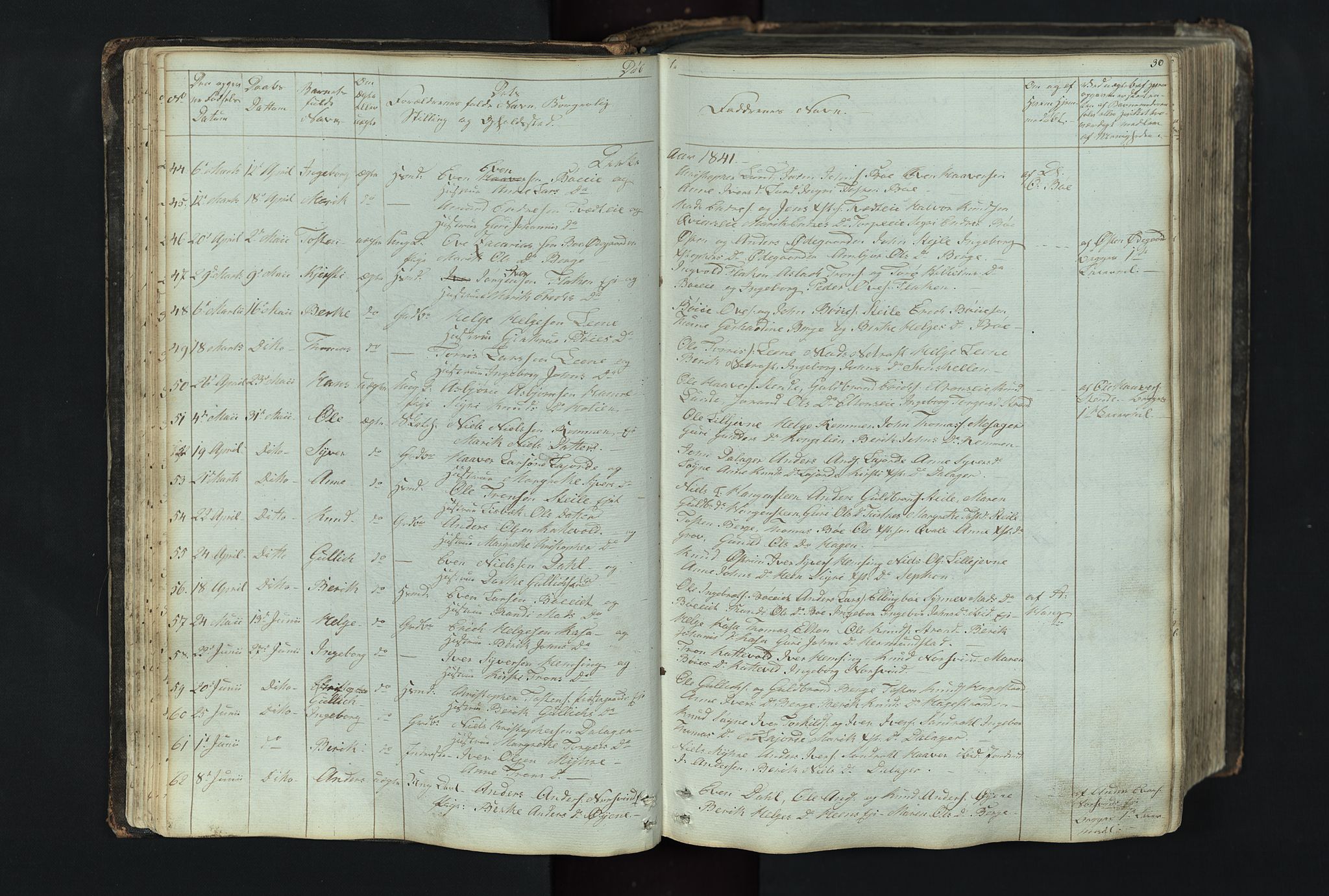 Vang prestekontor, Valdres, AV/SAH-PREST-140/H/Hb/L0004: Parish register (copy) no. 4, 1835-1892, p. 30