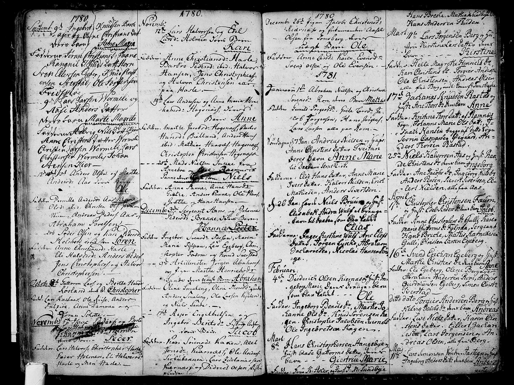 Sem kirkebøker, SAKO/A-5/F/Fa/L0002: Parish register (official) no. I 2, 1764-1798, p. 46