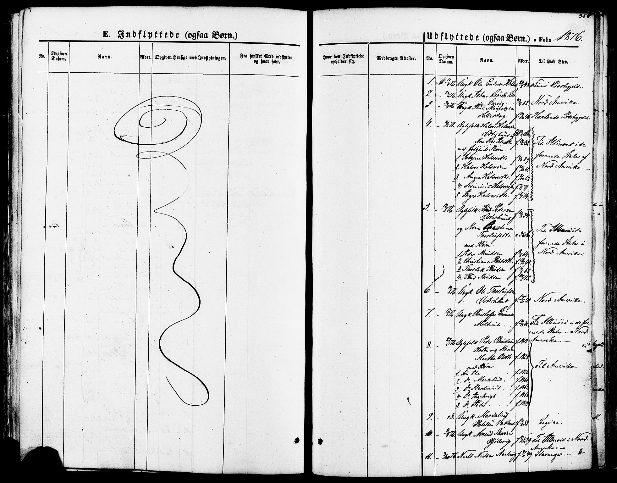 Strand sokneprestkontor, SAST/A-101828/H/Ha/Haa/L0007: Parish register (official) no. A 7, 1855-1881, p. 355