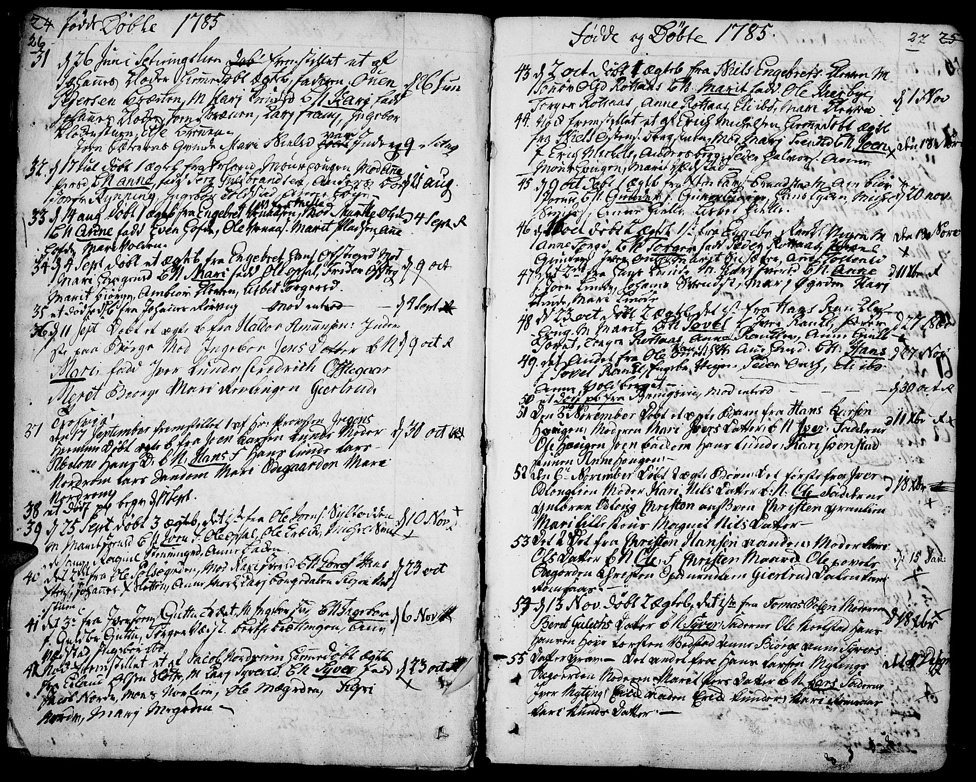 Ringebu prestekontor, AV/SAH-PREST-082/H/Ha/Haa/L0003: Parish register (official) no. 3, 1781-1820, p. 26-27