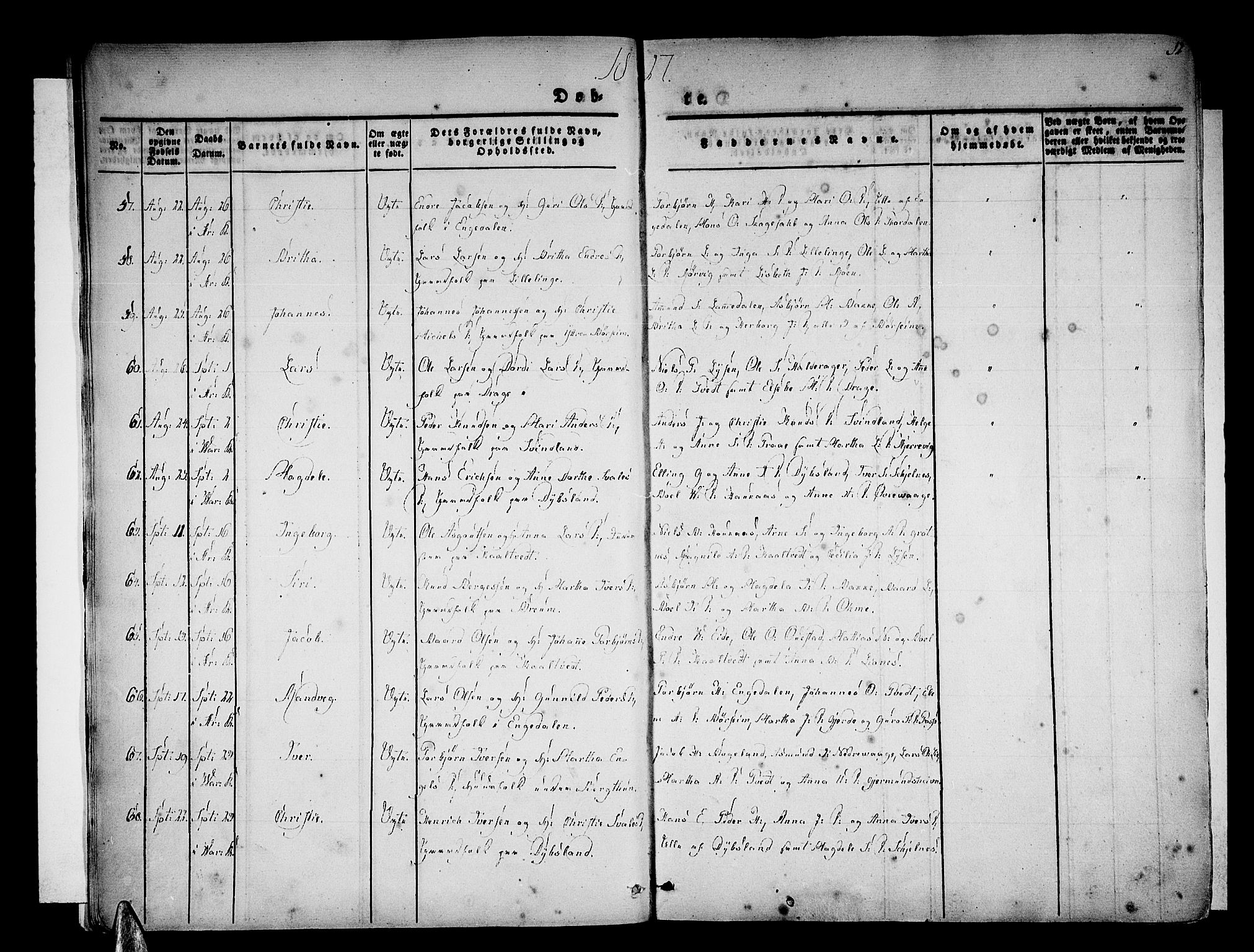 Strandebarm sokneprestembete, AV/SAB-A-78401/H/Haa: Parish register (official) no. A 6, 1826-1843, p. 12