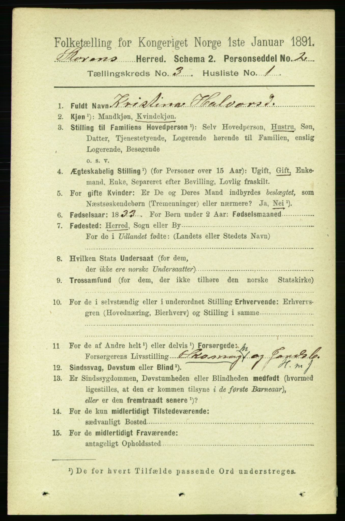 RA, 1891 census for 1648 Støren, 1891, p. 792