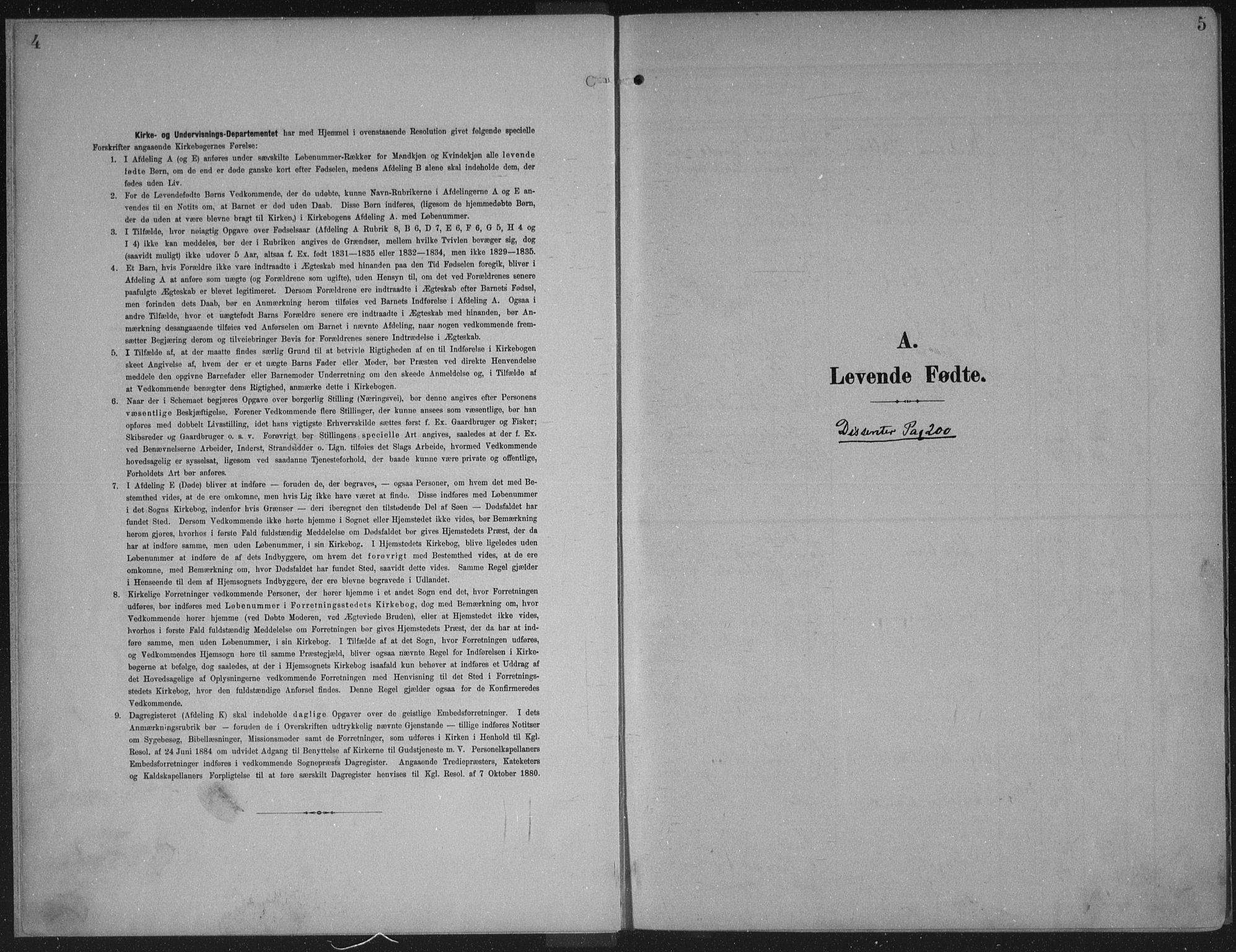 Oddernes sokneprestkontor, SAK/1111-0033/F/Fa/Faa/L0011: Parish register (official) no. A 11, 1904-1911, p. 4-5