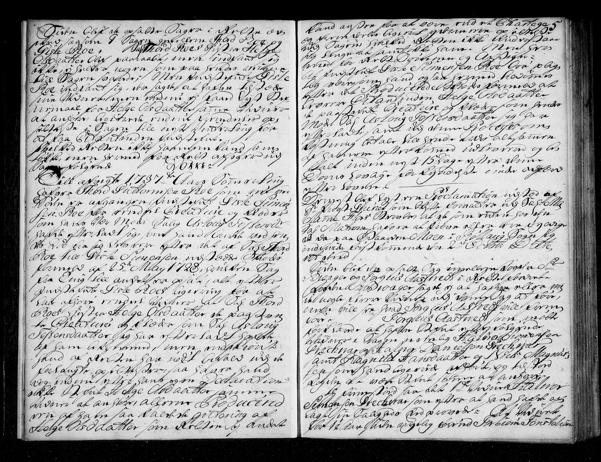 Numedal og Sandsvær sorenskriveri, AV/SAKO-A-128/F/Fa/Faa/L0067: Tingbok, 1738-1739, p. 5