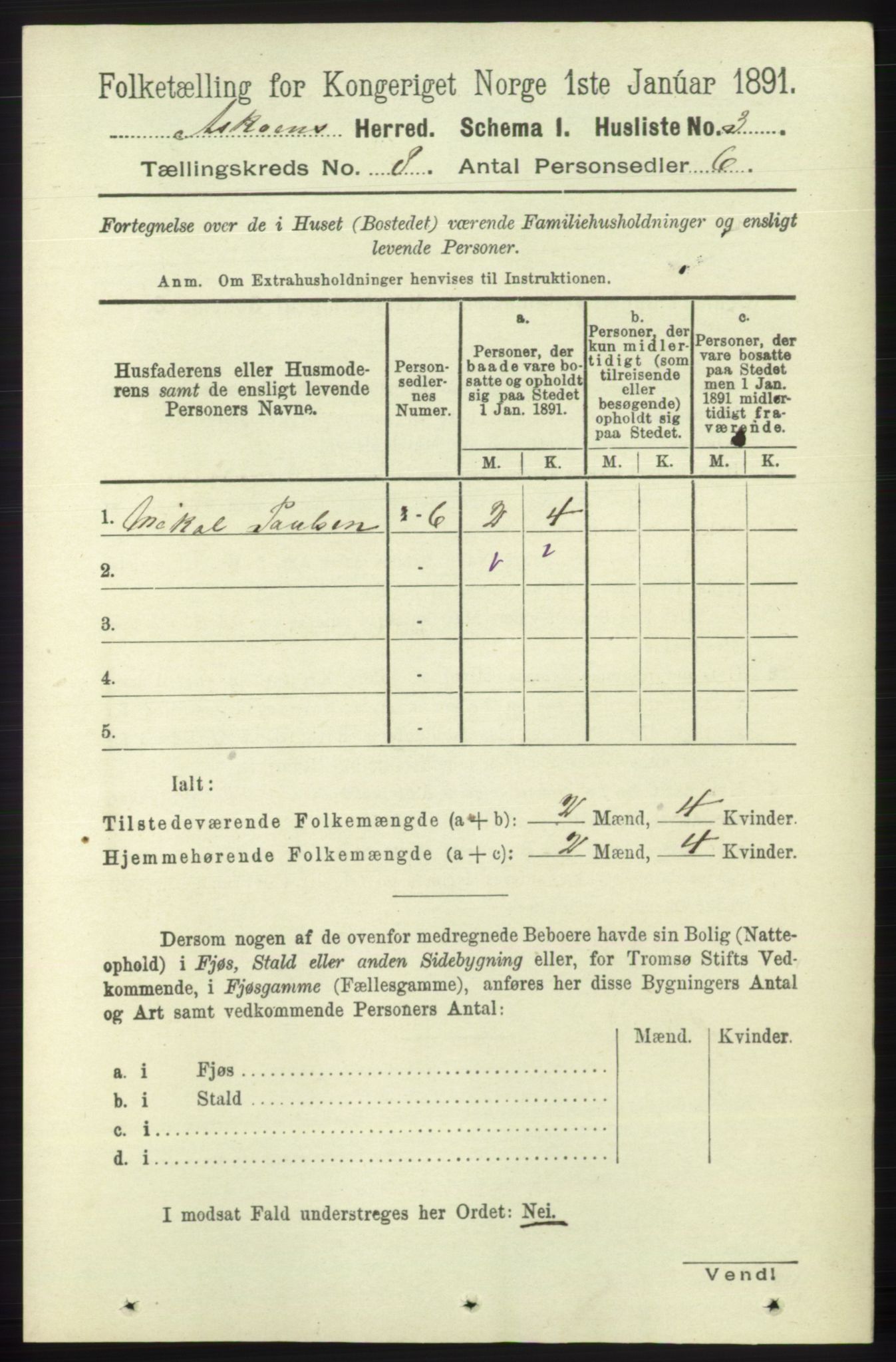 RA, 1891 census for 1247 Askøy, 1891, p. 5321