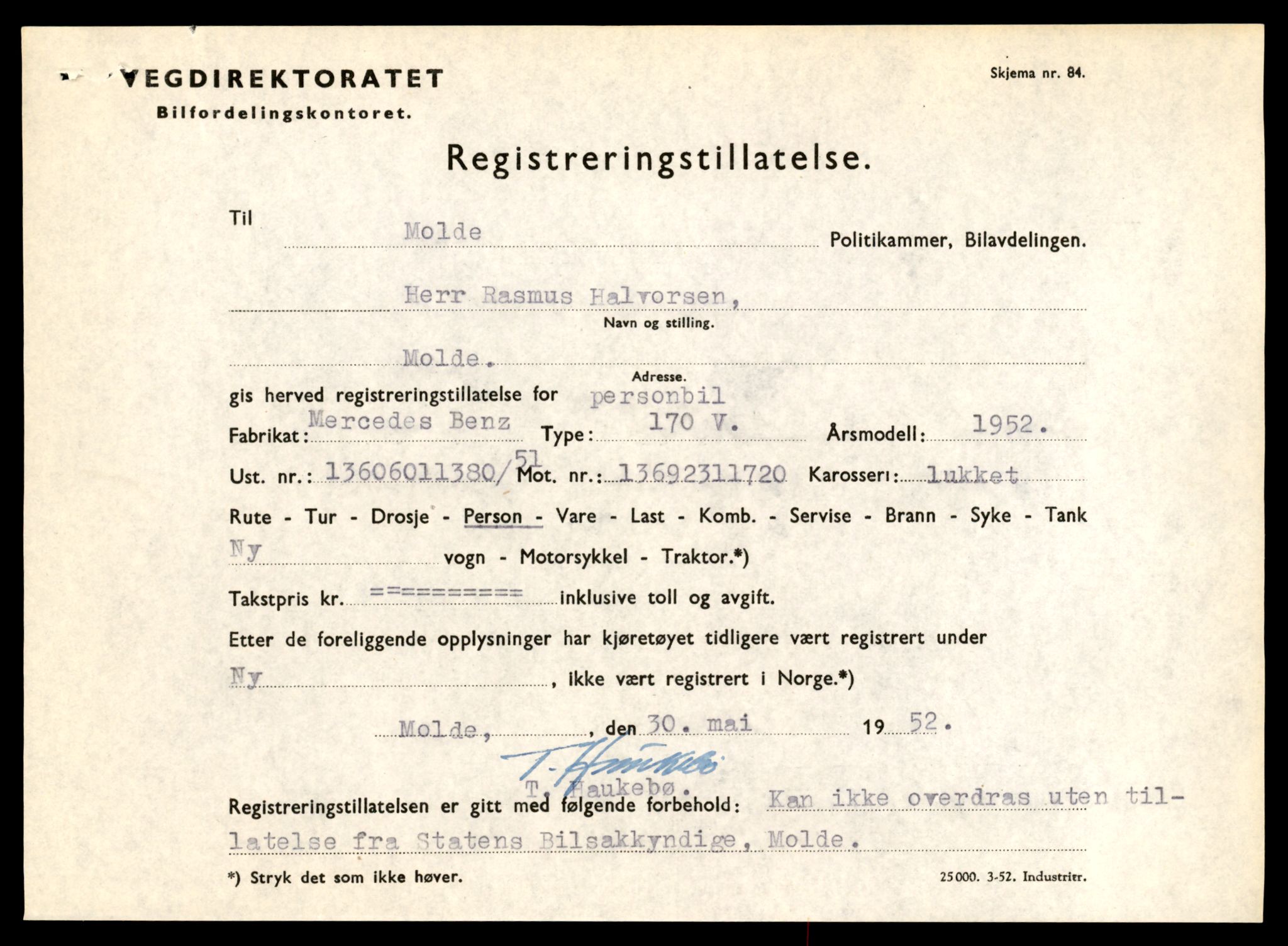 Møre og Romsdal vegkontor - Ålesund trafikkstasjon, AV/SAT-A-4099/F/Fe/L0049: Registreringskort for kjøretøy T 14864 - T 18613, 1927-1998, p. 2625