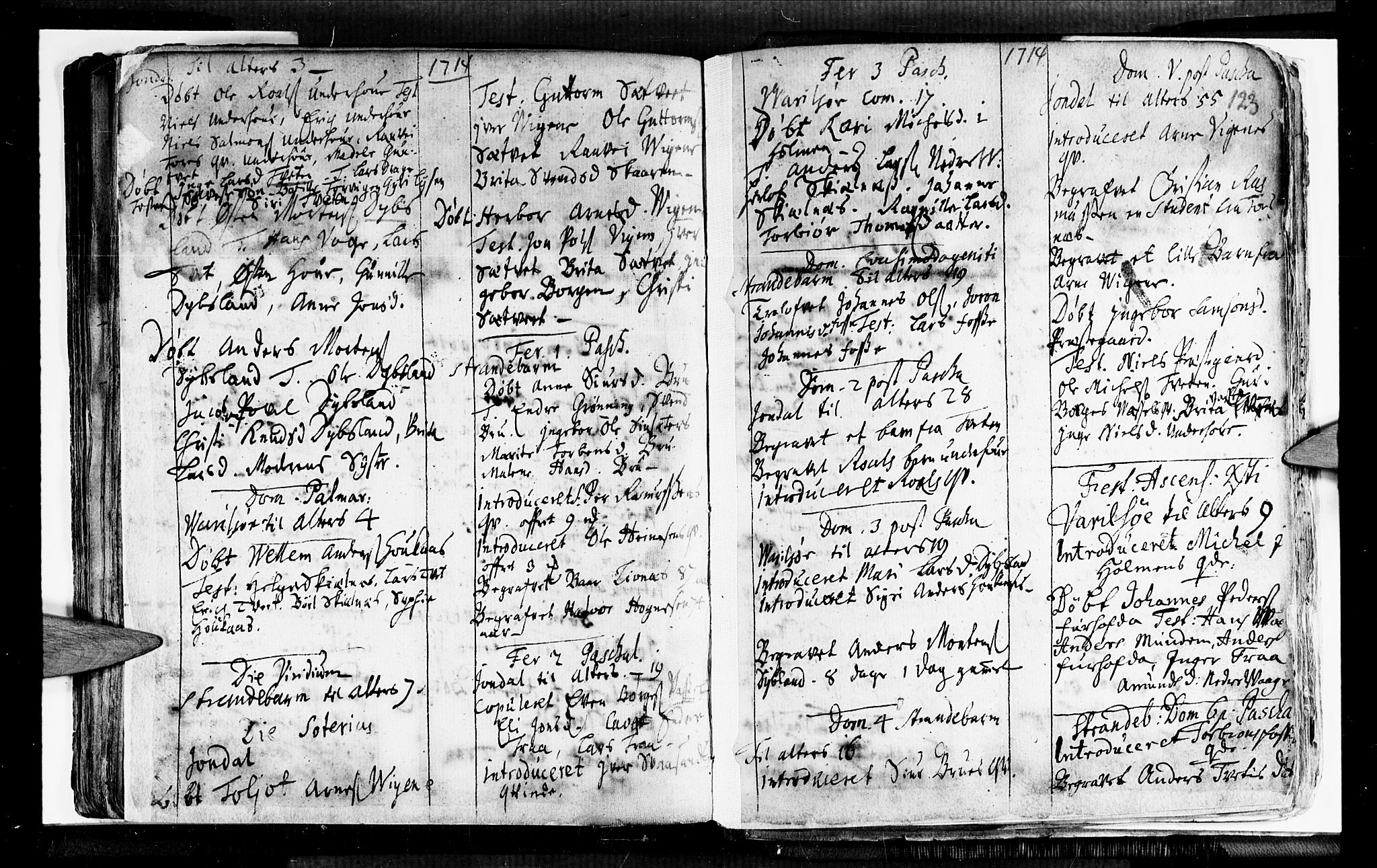 Strandebarm sokneprestembete, AV/SAB-A-78401/H/Haa: Parish register (official) no. A 1, 1670-1726, p. 123