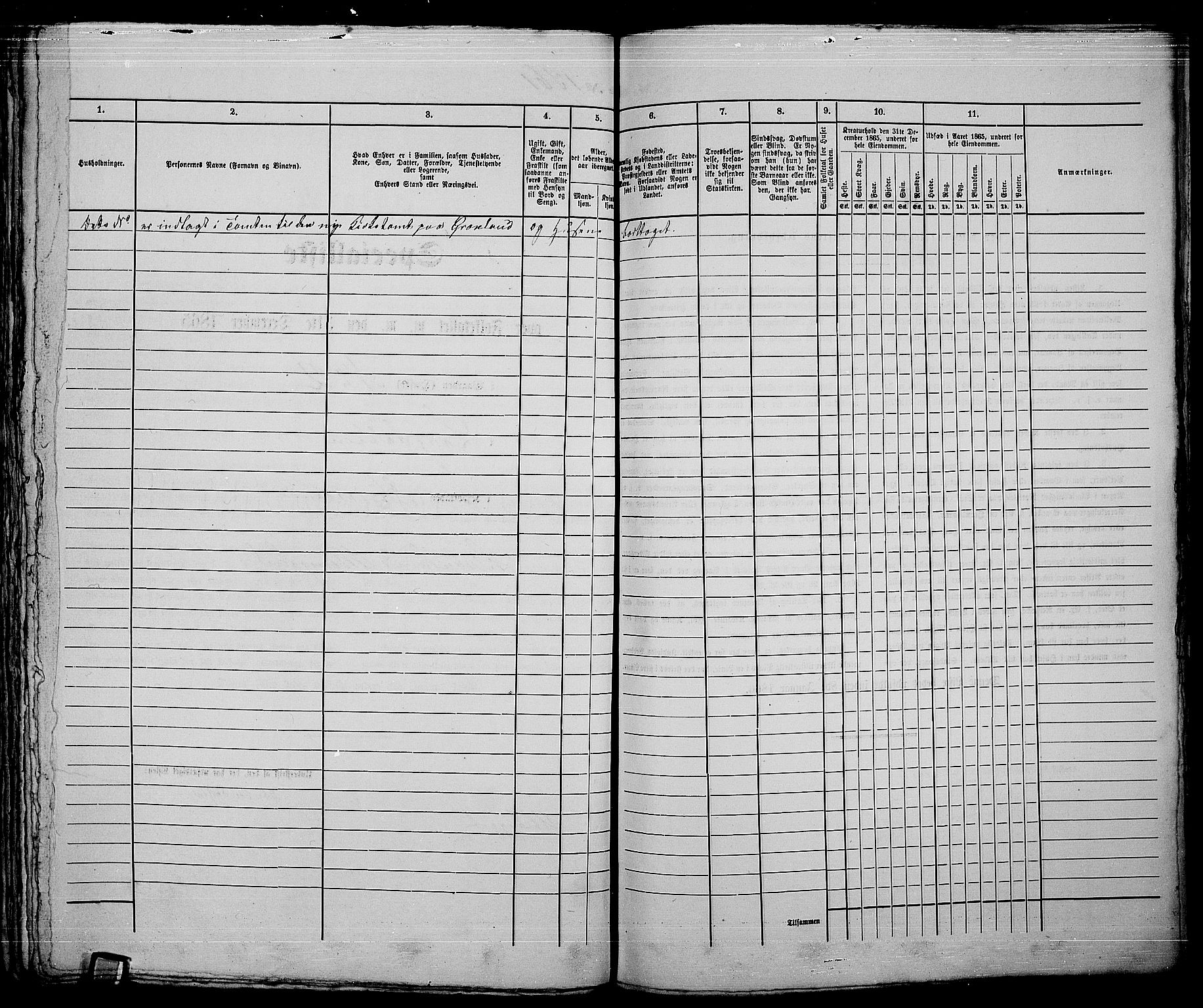 RA, 1865 census for Kristiania, 1865, p. 3965