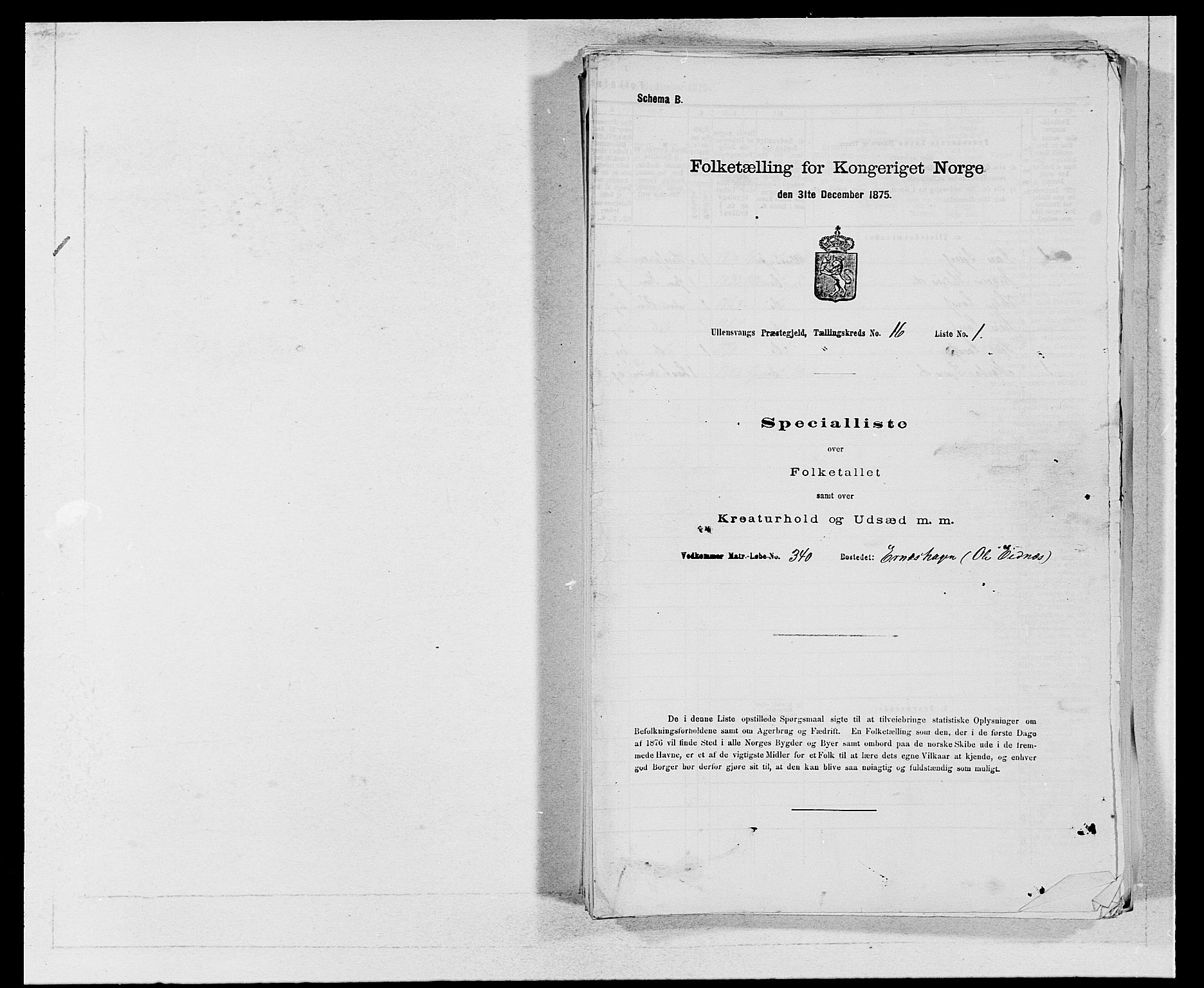 SAB, 1875 census for 1230P Ullensvang, 1875, p. 1590