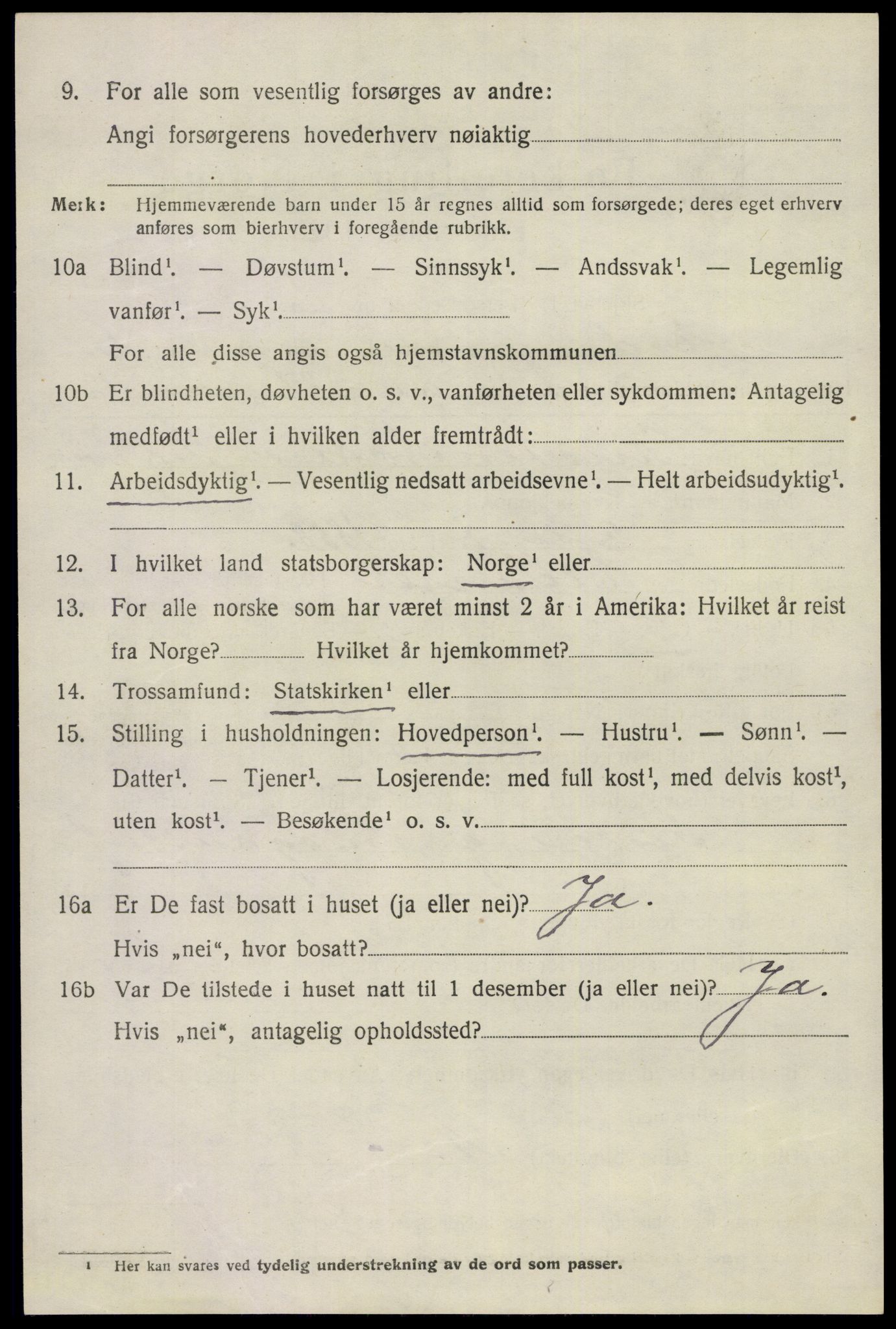 SAKO, 1920 census for Eidanger, 1920, p. 5259