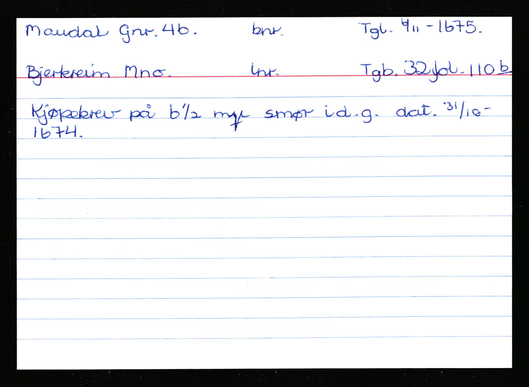 Statsarkivet i Stavanger, AV/SAST-A-101971/03/Y/Ym/L0037: Åstedskort sortert etter gårdsnavn: Lædre - Mauland, 1600-1950, p. 593