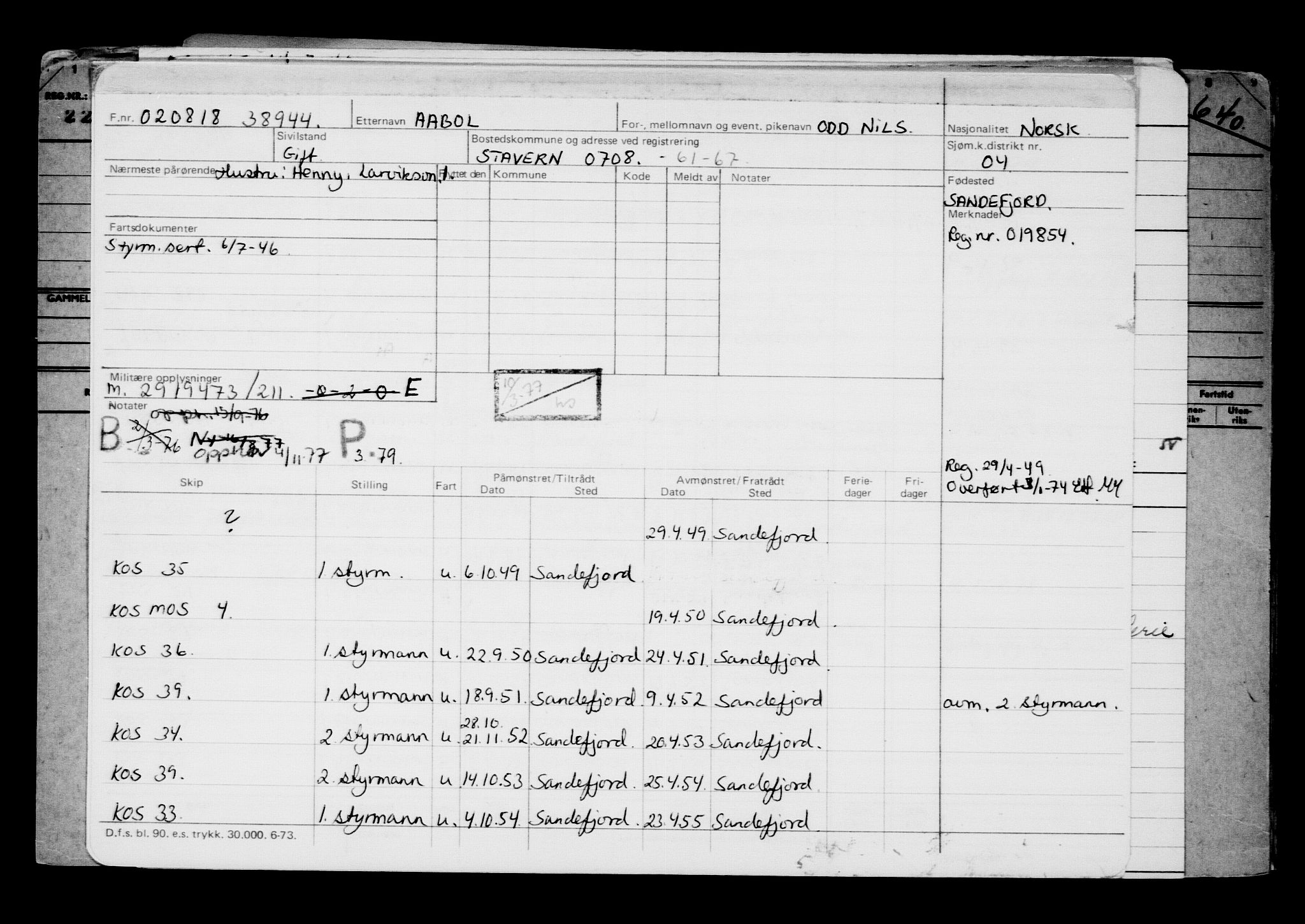 Direktoratet for sjømenn, AV/RA-S-3545/G/Gb/L0161: Hovedkort, 1918, p. 59