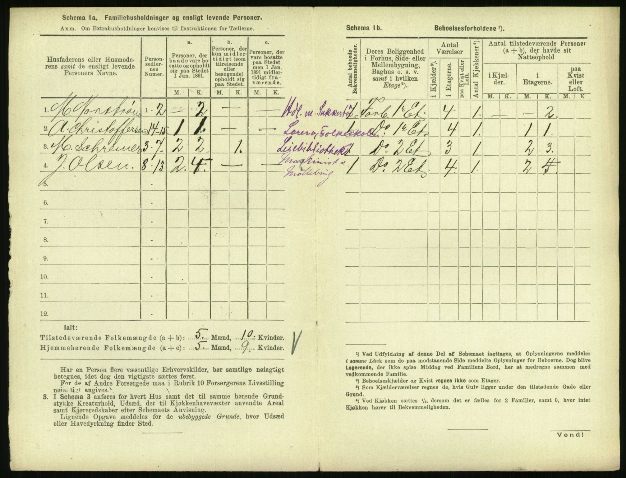 RA, 1891 census for 0707 Larvik, 1891, p. 692