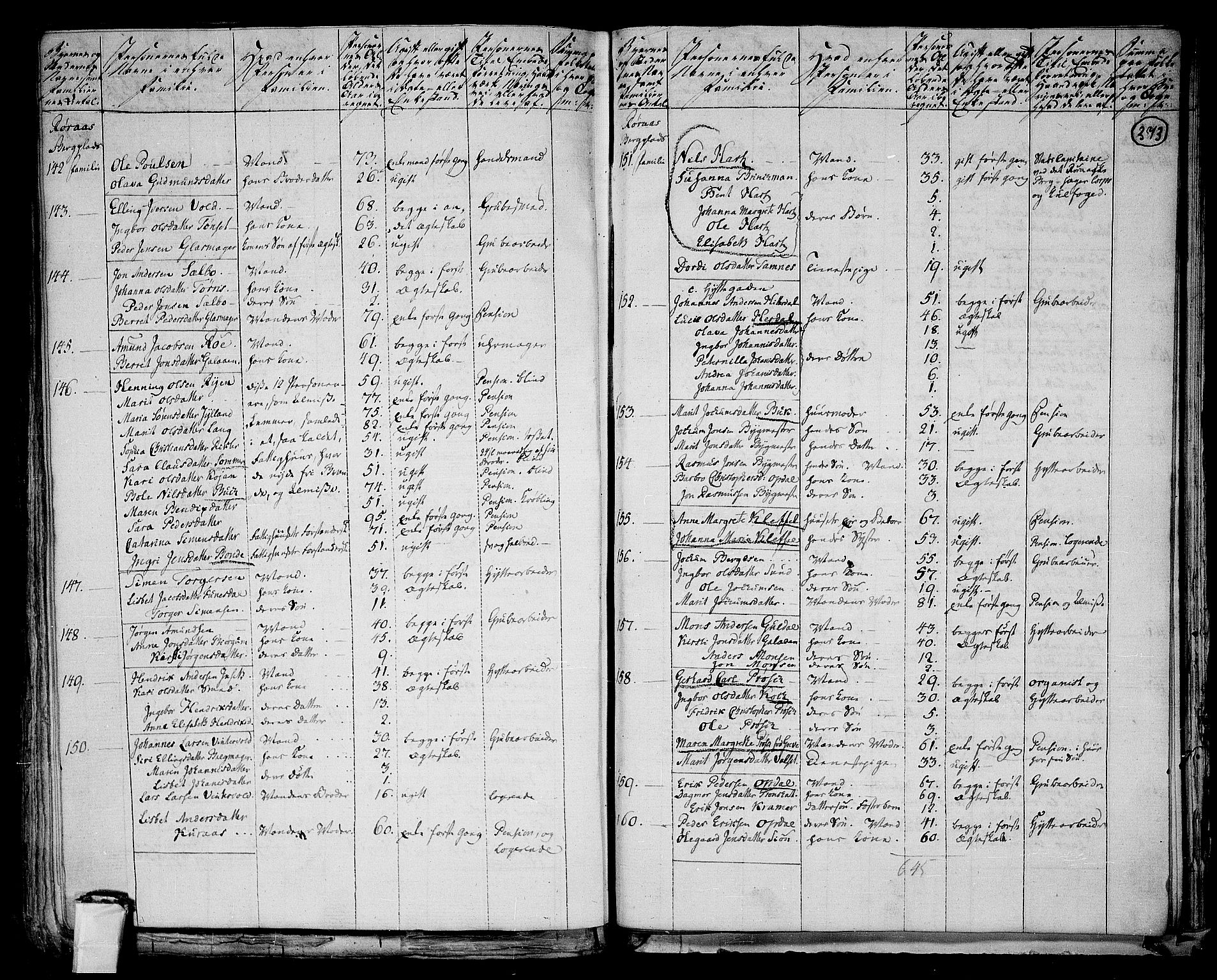RA, 1801 census for 1640P Røros, 1801, p. 372b-373a