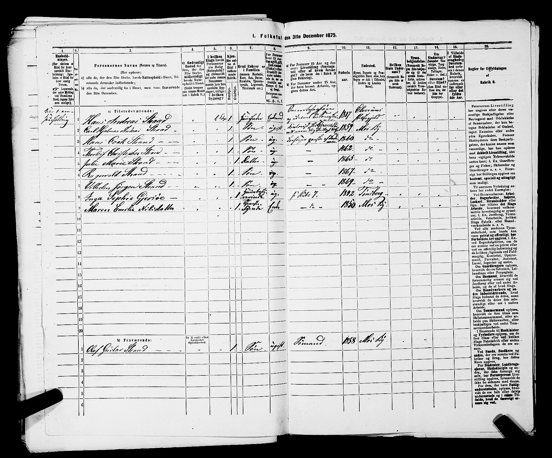 RA, 1875 census for 0104B Moss/Moss, 1875, p. 805