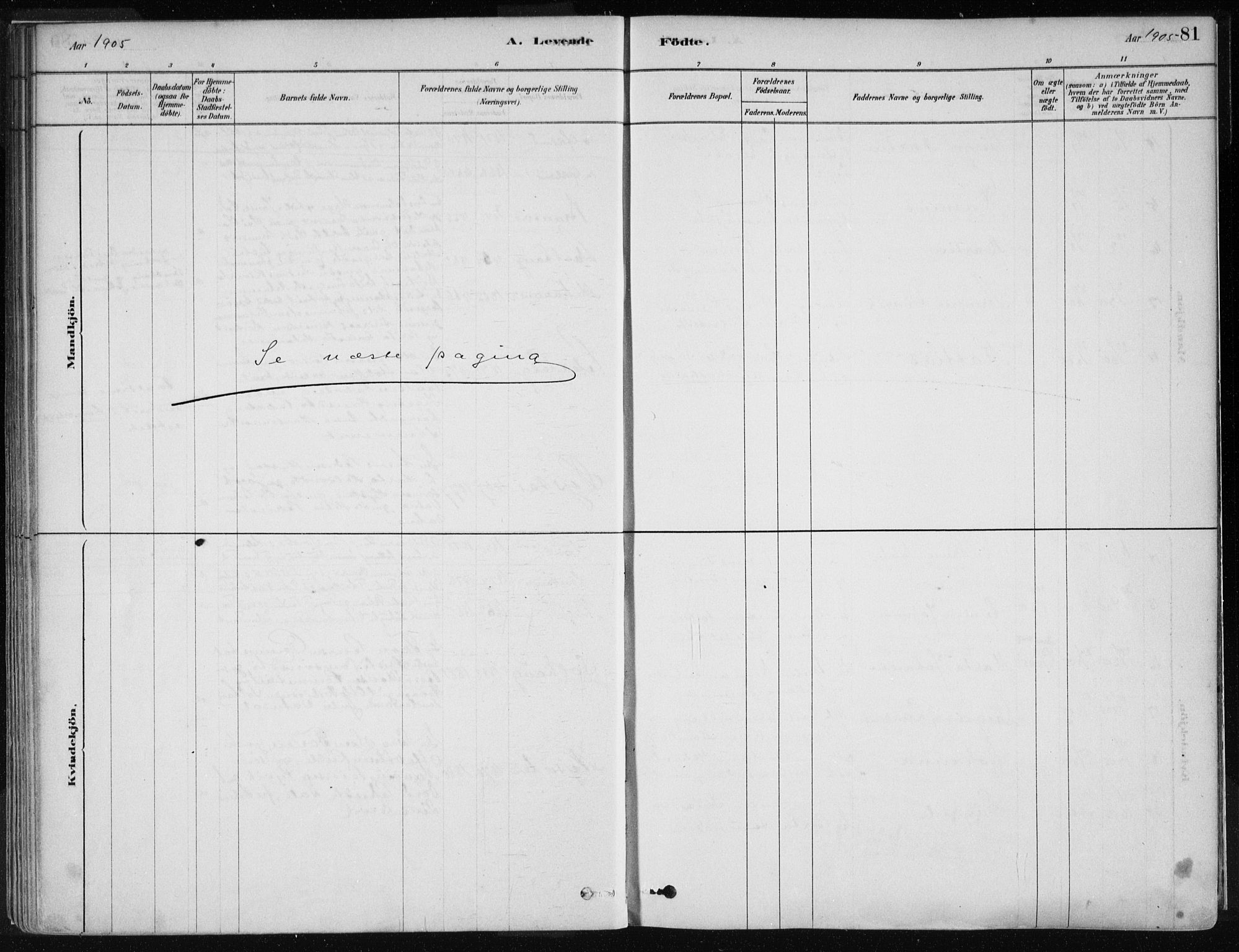 Stord sokneprestembete, SAB/A-78201/H/Haa: Parish register (official) no. B 2, 1878-1913, p. 81
