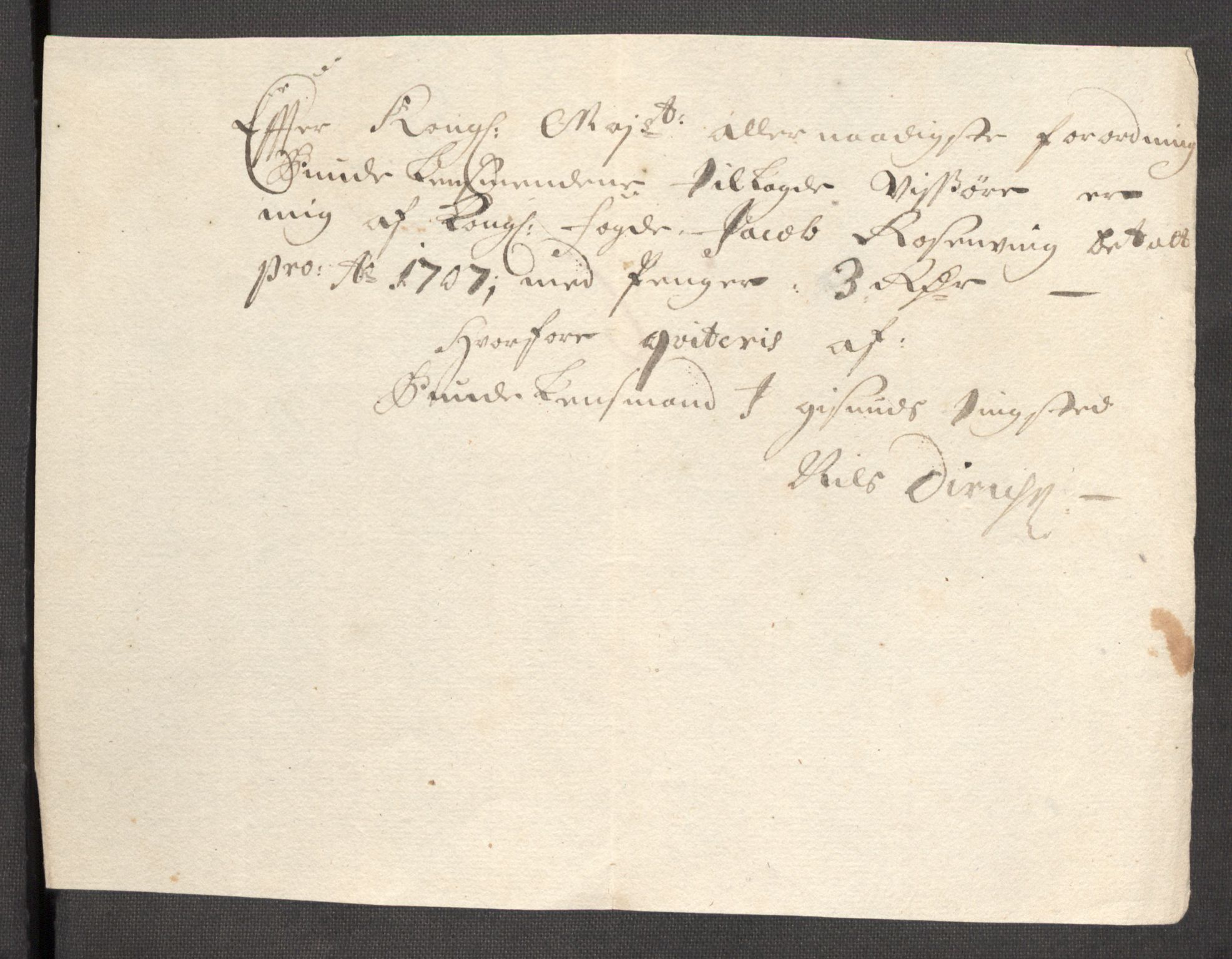 Rentekammeret inntil 1814, Reviderte regnskaper, Fogderegnskap, AV/RA-EA-4092/R68/L4756: Fogderegnskap Senja og Troms, 1705-1707, p. 319