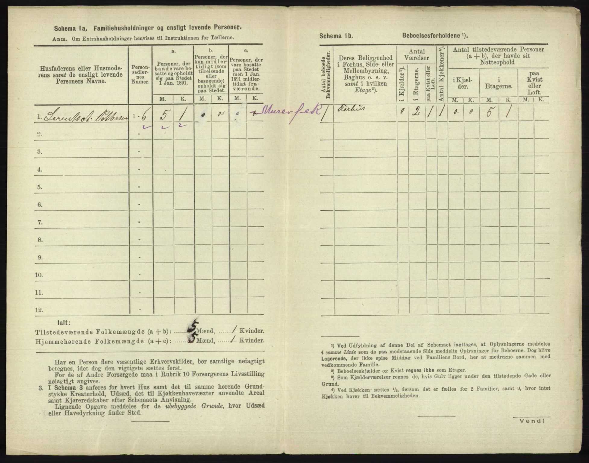 RA, 1891 census for 1804 Bodø, 1891, p. 26