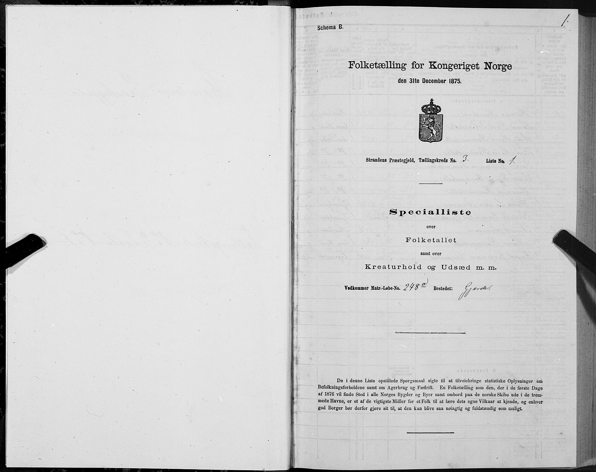 SAT, 1875 census for 1525P Stranda, 1875, p. 2001