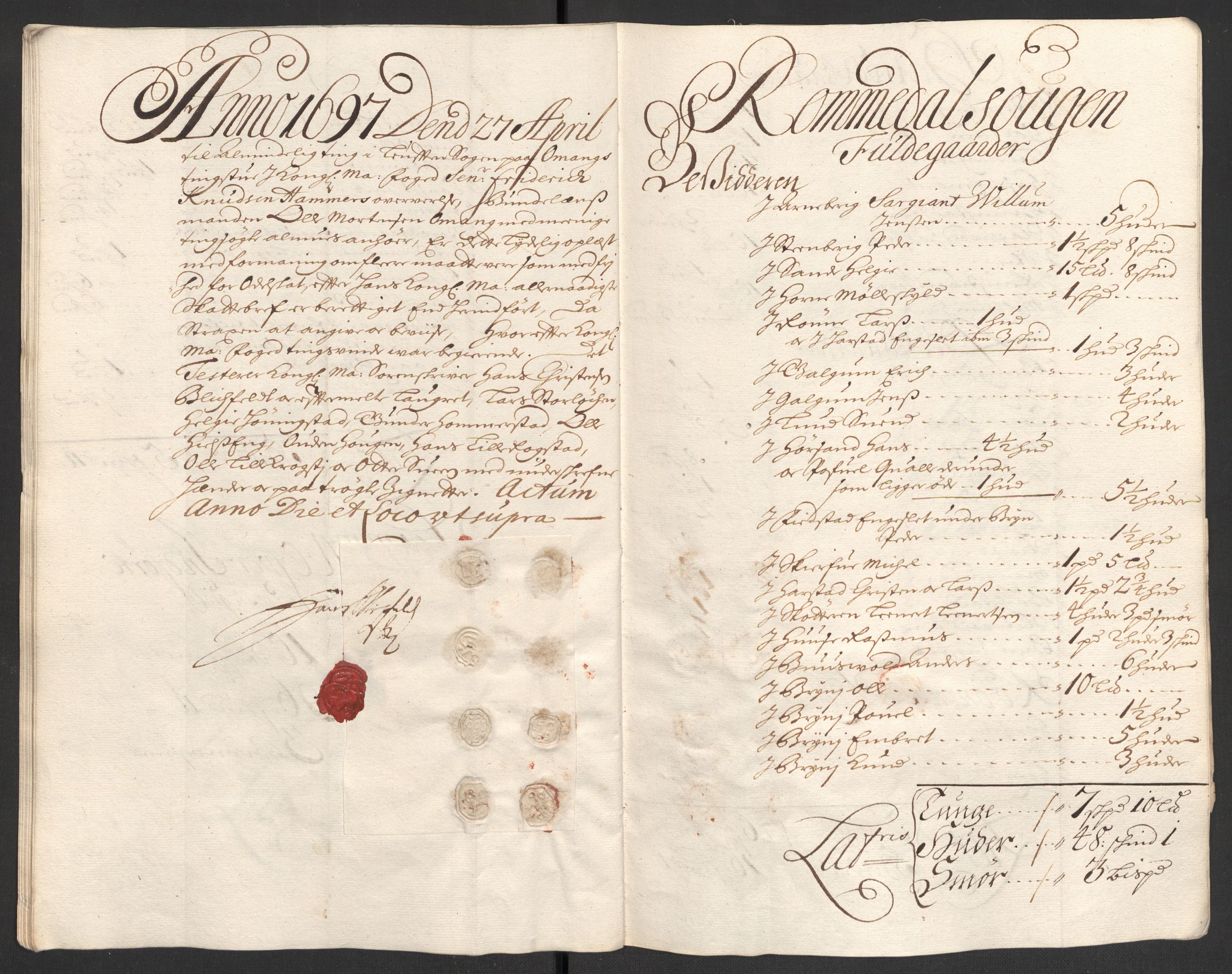 Rentekammeret inntil 1814, Reviderte regnskaper, Fogderegnskap, AV/RA-EA-4092/R16/L1037: Fogderegnskap Hedmark, 1697-1698, p. 166