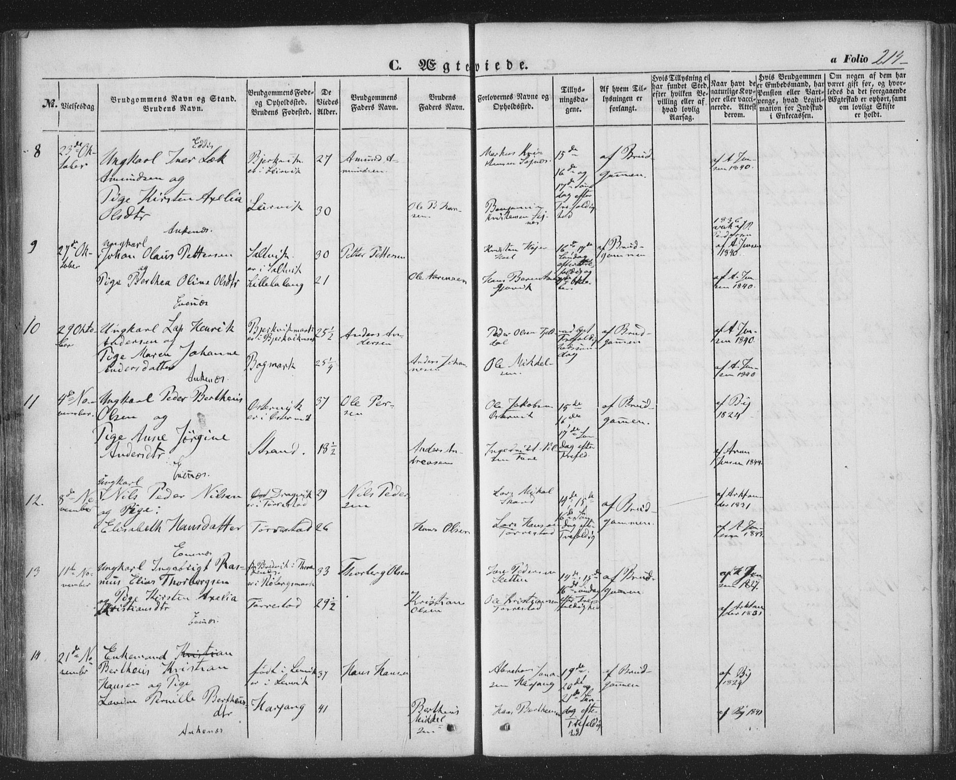 Ministerialprotokoller, klokkerbøker og fødselsregistre - Nordland, SAT/A-1459/863/L0895: Parish register (official) no. 863A07, 1851-1860, p. 214