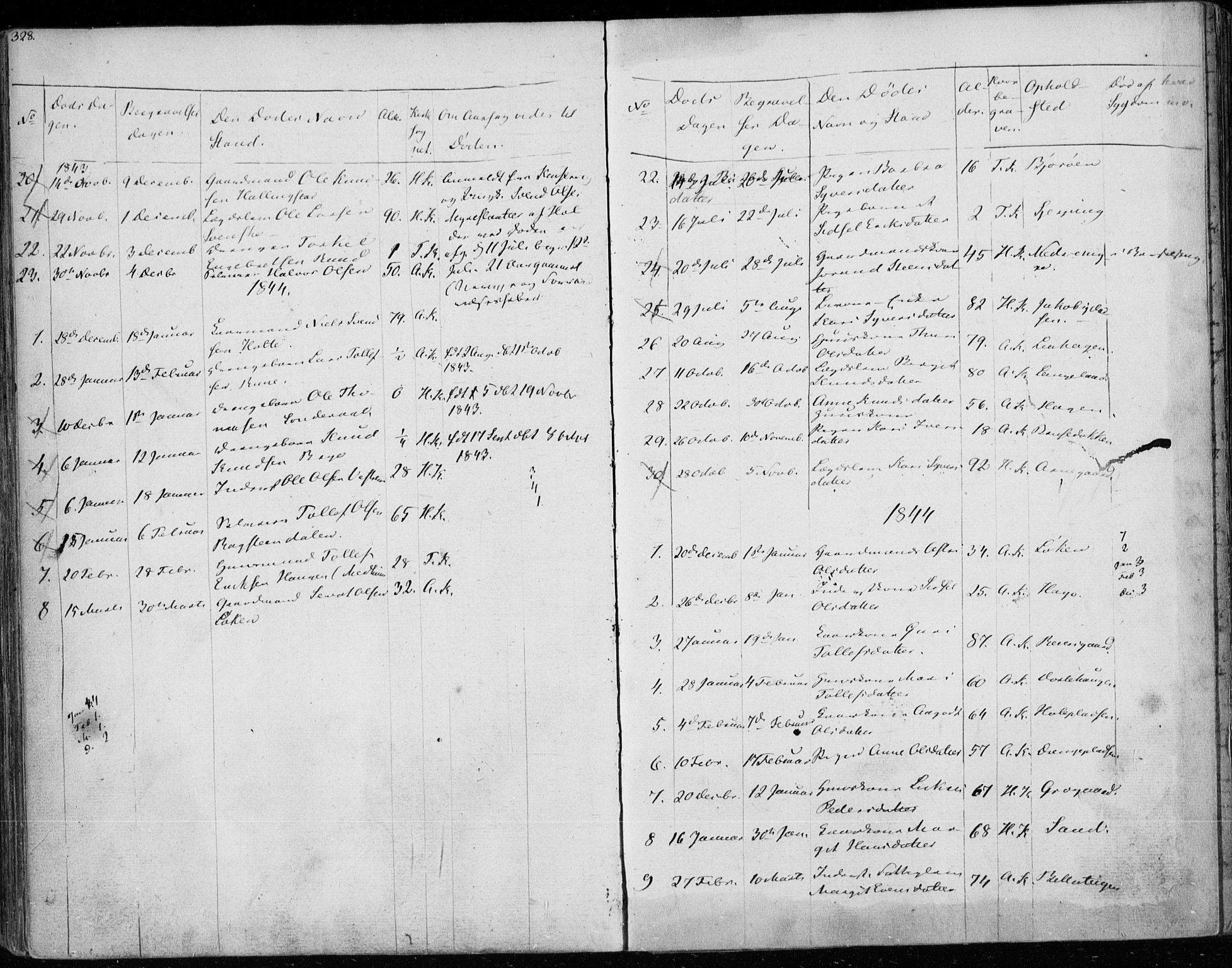 Ål kirkebøker, AV/SAKO-A-249/F/Fa/L0005: Parish register (official) no. I 5, 1825-1848, p. 328