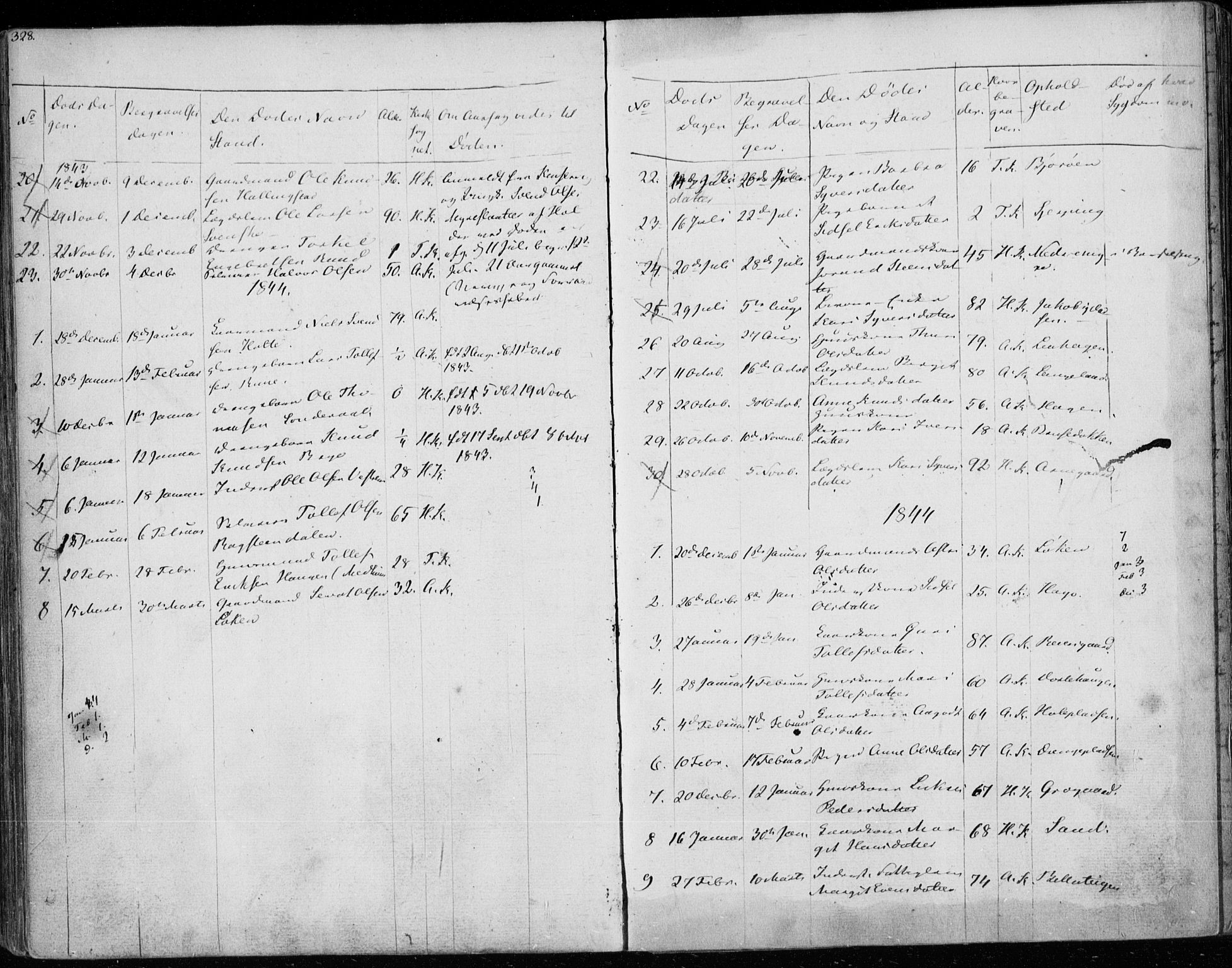 Ål kirkebøker, SAKO/A-249/F/Fa/L0005: Parish register (official) no. I 5, 1825-1848, p. 328