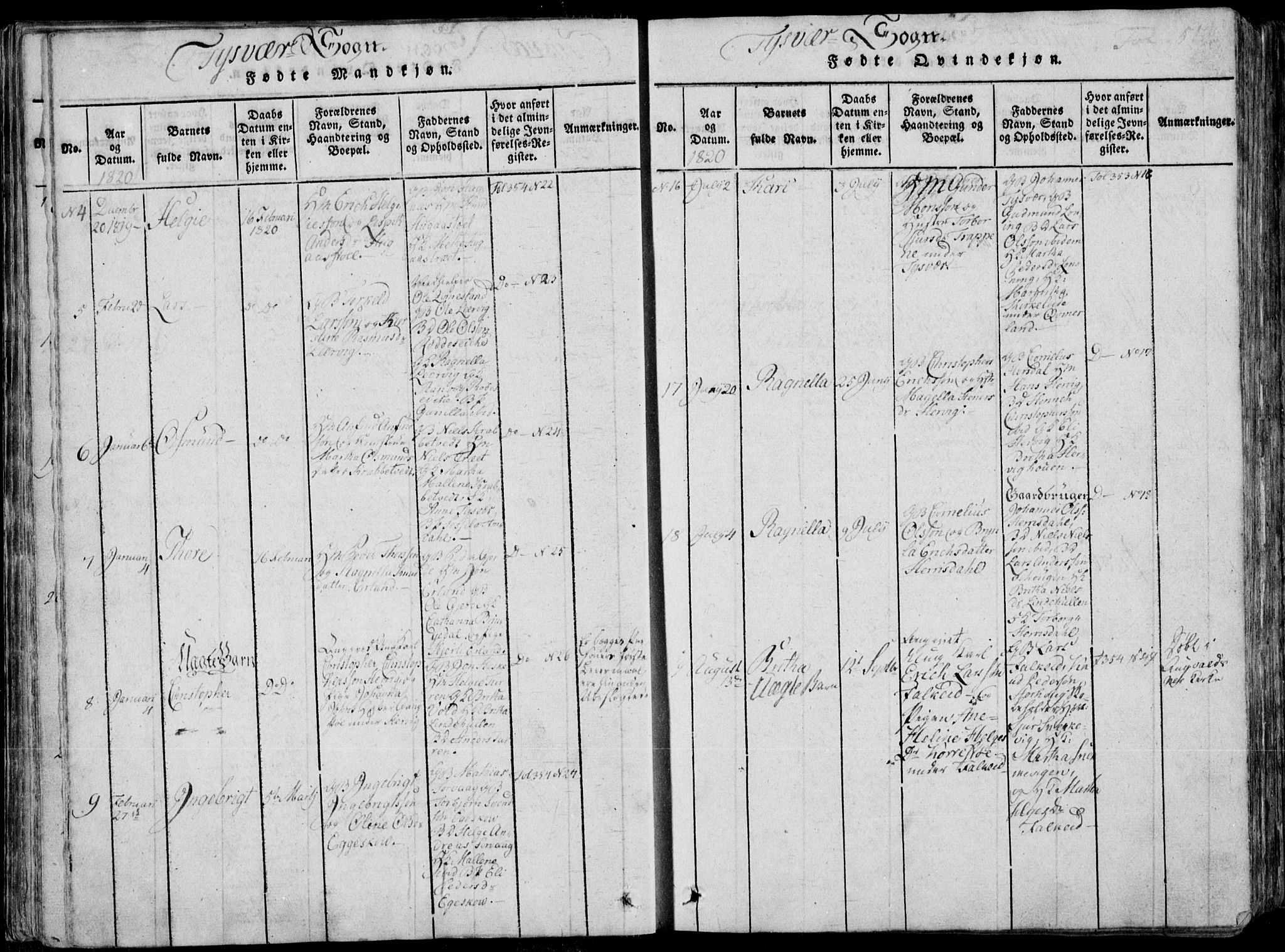 Skjold sokneprestkontor, AV/SAST-A-101847/H/Ha/Haa/L0004: Parish register (official) no. A 4 /1, 1815-1830, p. 51