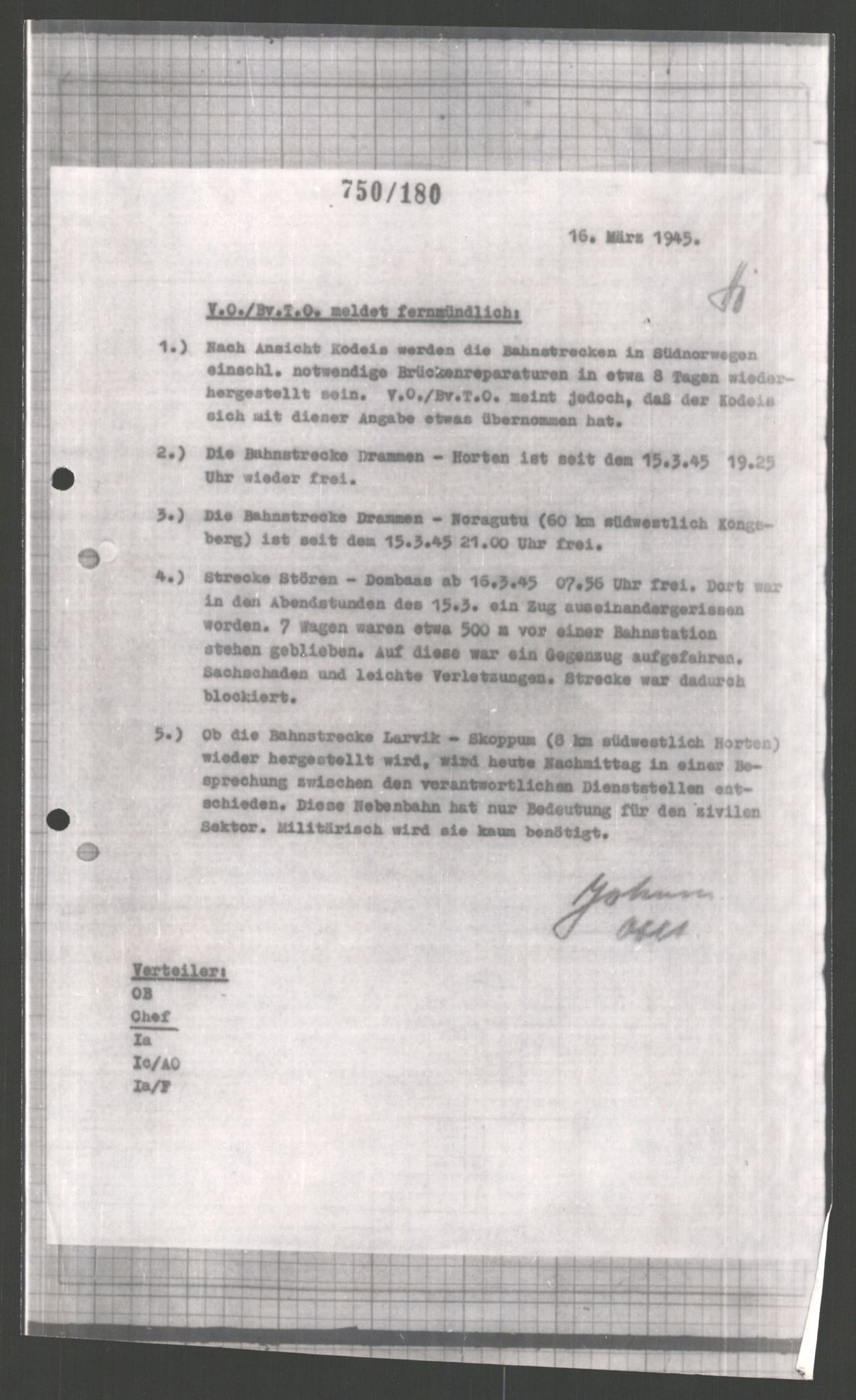 Forsvarets Overkommando. 2 kontor. Arkiv 11.4. Spredte tyske arkivsaker, AV/RA-RAFA-7031/D/Dar/Dara/L0004: Krigsdagbøker for 20. Gebirgs-Armee-Oberkommando (AOK 20), 1945, p. 16