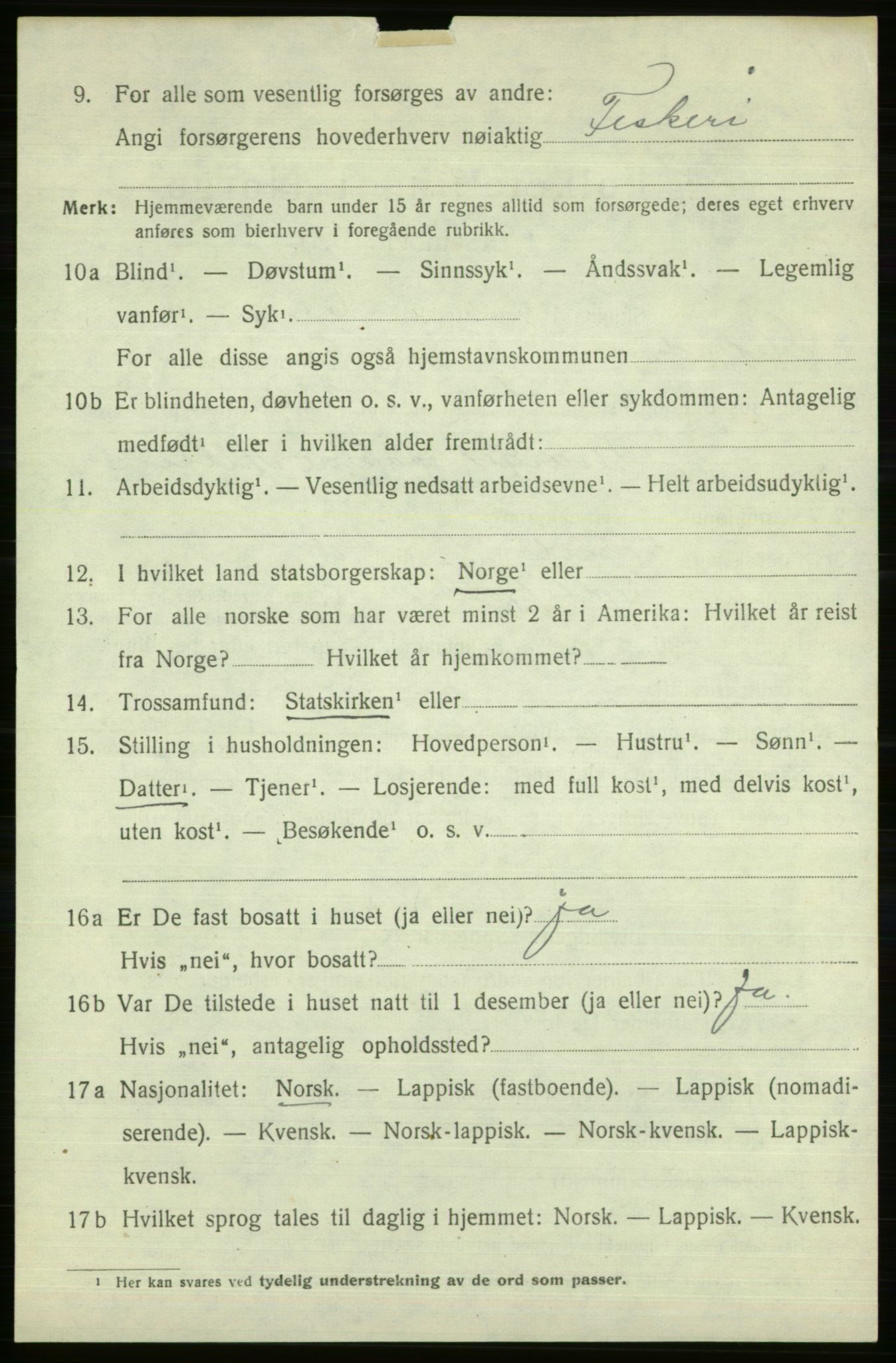 SATØ, 1920 census for Vardø rural district, 1920, p. 2597