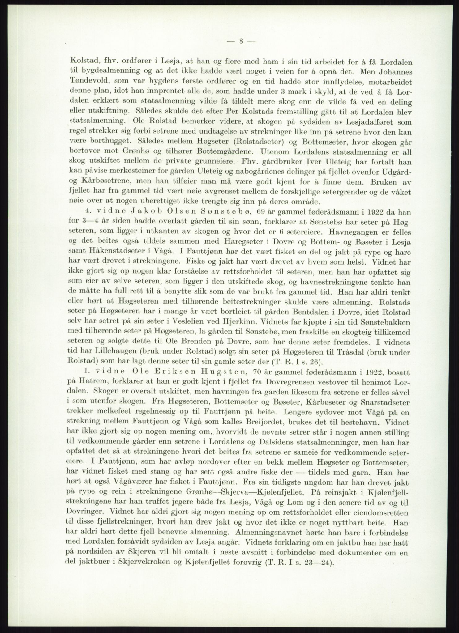 Høyfjellskommisjonen, AV/RA-S-1546/X/Xa/L0001: Nr. 1-33, 1909-1953, p. 5555