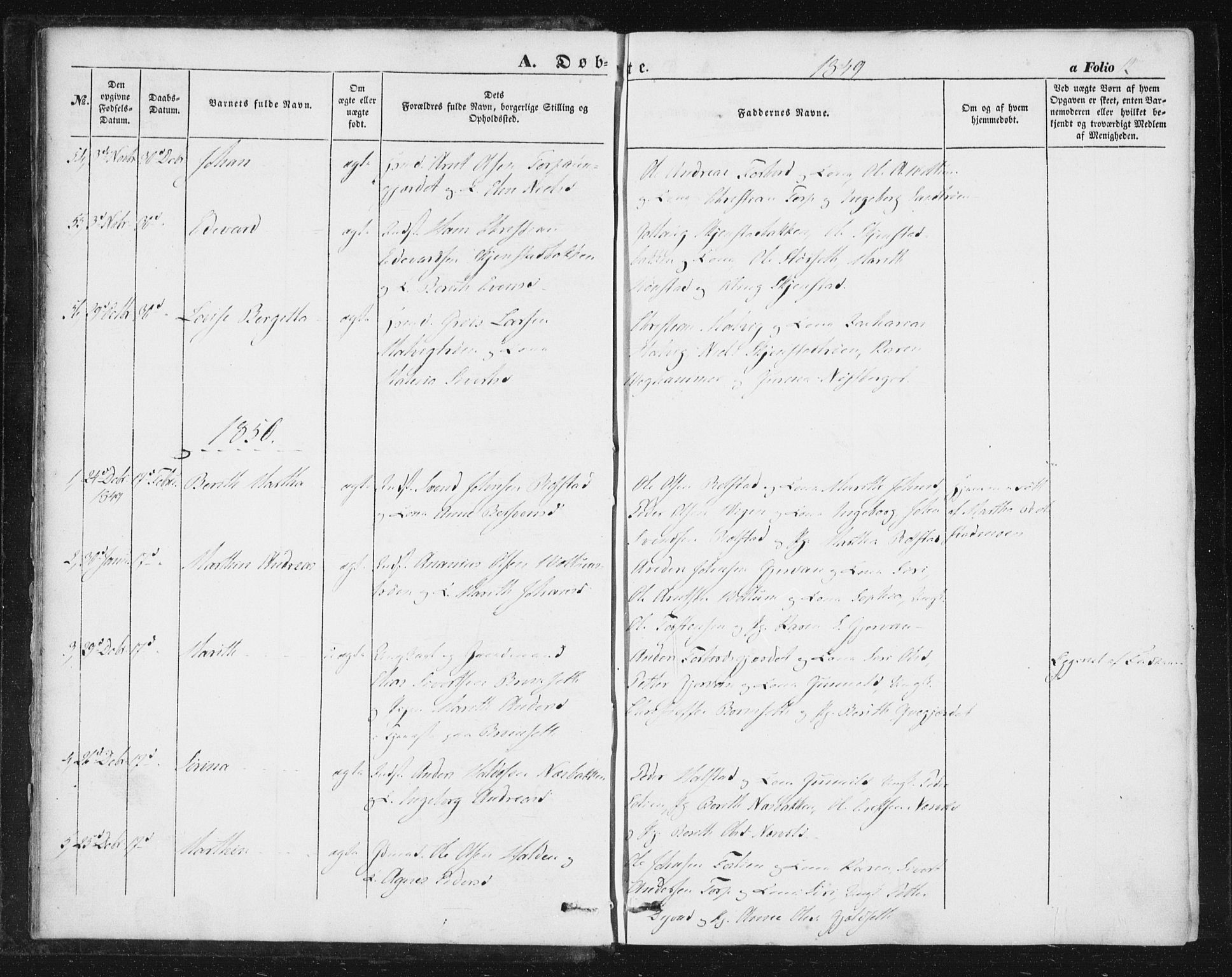 Ministerialprotokoller, klokkerbøker og fødselsregistre - Sør-Trøndelag, AV/SAT-A-1456/616/L0407: Parish register (official) no. 616A04, 1848-1856, p. 12
