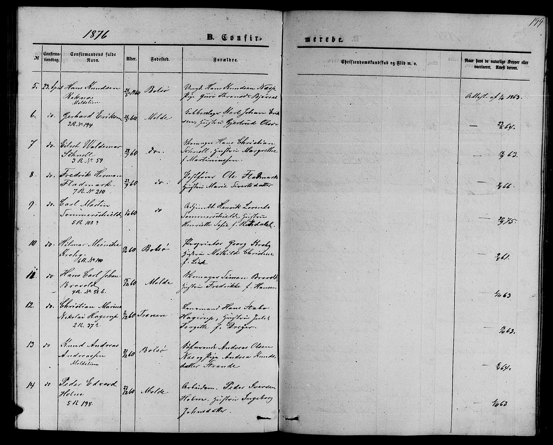 Ministerialprotokoller, klokkerbøker og fødselsregistre - Møre og Romsdal, AV/SAT-A-1454/558/L0701: Parish register (copy) no. 558C02, 1862-1879, p. 199