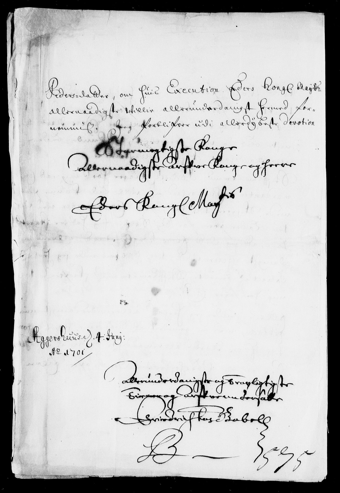 Danske Kanselli, Skapsaker, AV/RA-EA-4061/F/L0014: Skap 8, pakke 165A, 1701-1716, p. 10